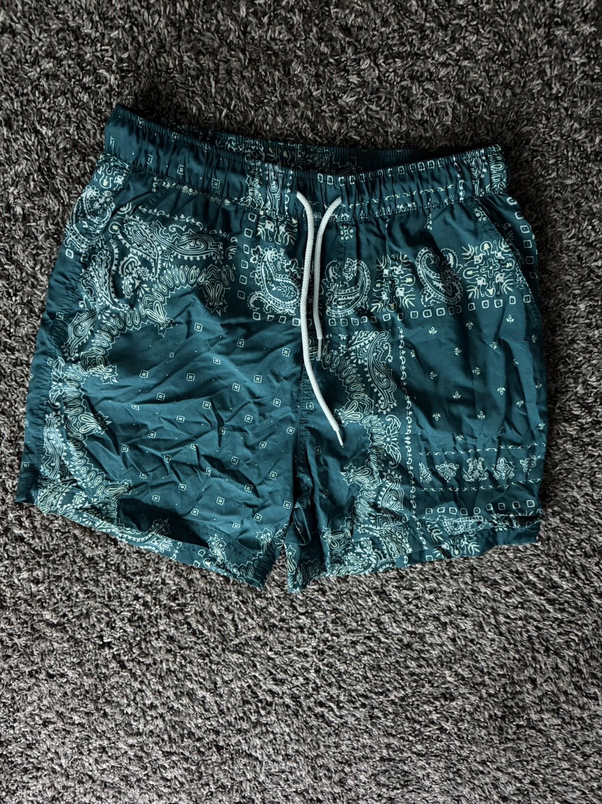 Urban Outfitters Blue Bandana Swimtrunks / Shorts Size US 31 - 4 Thumbnail