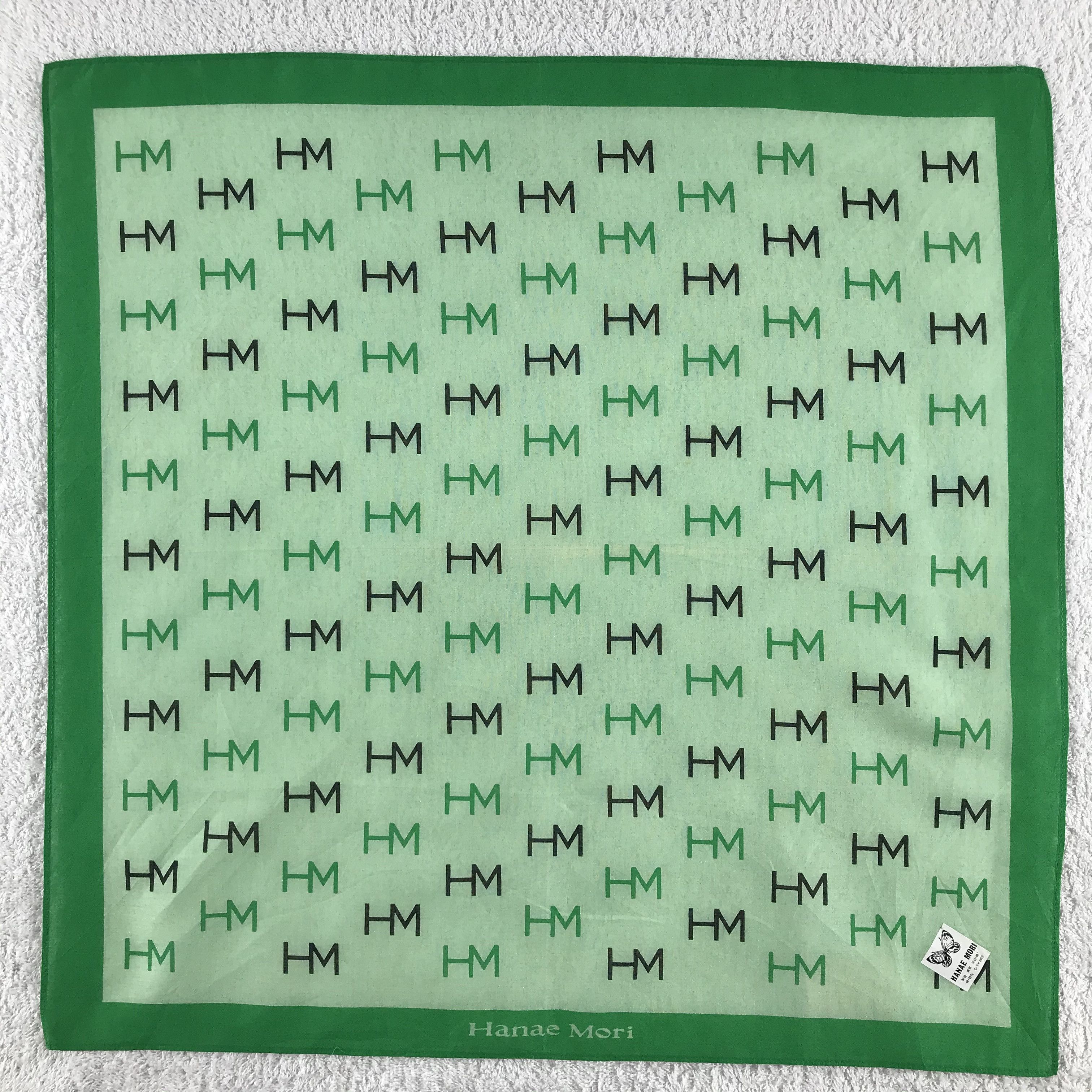 Hanae Mori × Vintage Hanae Mori Bandana / Handkerchief / Neckerchief - S133 Size ONE SIZE - 1 Thumbnail