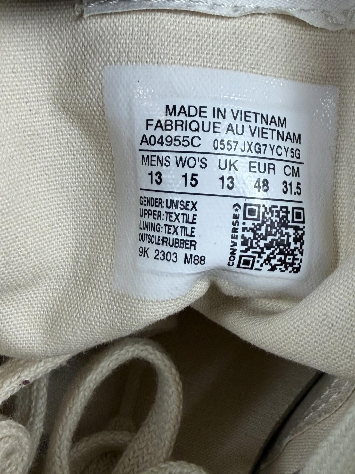 Converse Size 15 - Rick Owens x Converse DBL DRKSTAR Chuck 70 Low Size US 7.5 / IT 37.5 - 5 Thumbnail