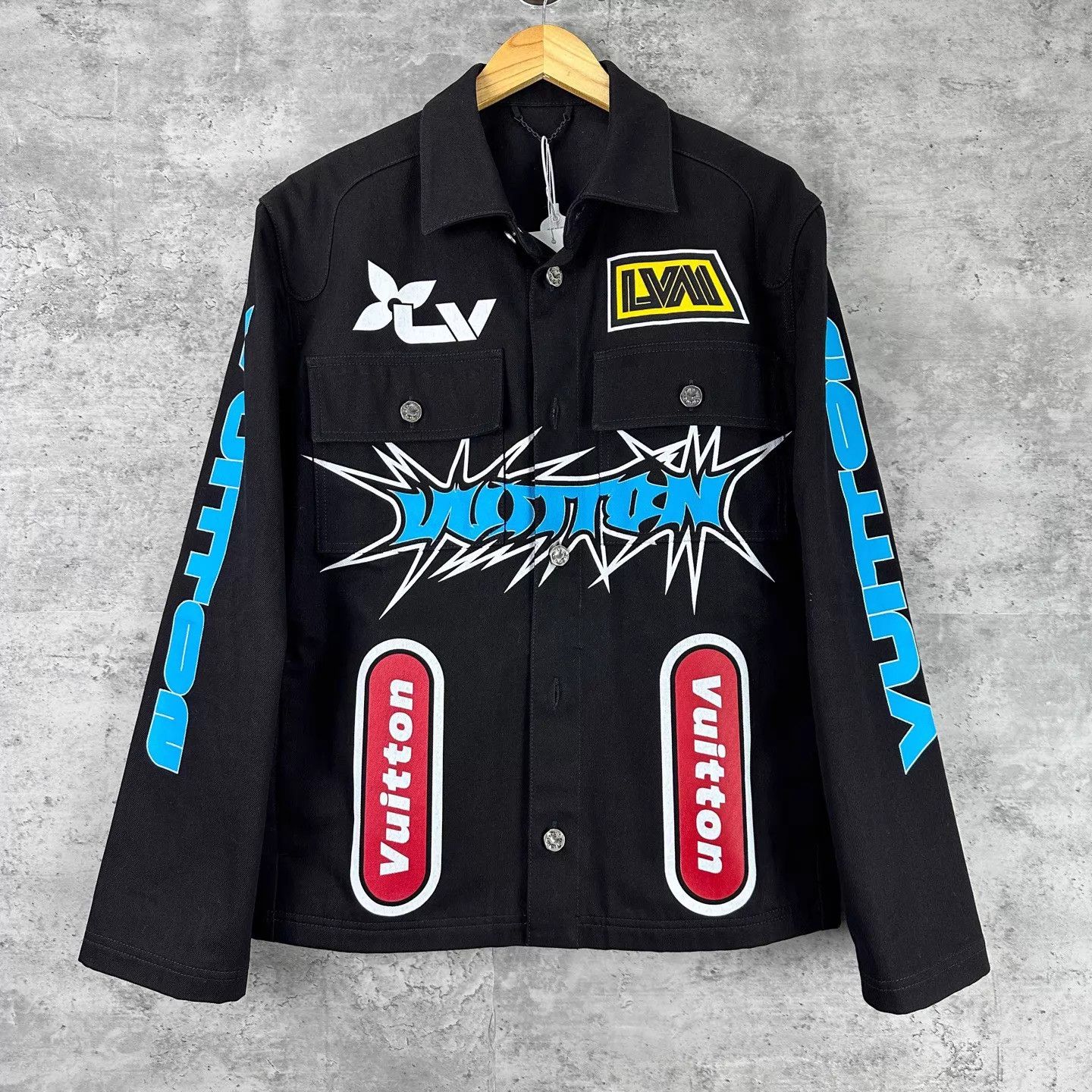 Louis Vuitton Louis Vuitton Graffiti Denim Jacket Men's 48 Like New Size US M / EU 48-50 / 2 - 1 Thumbnail
