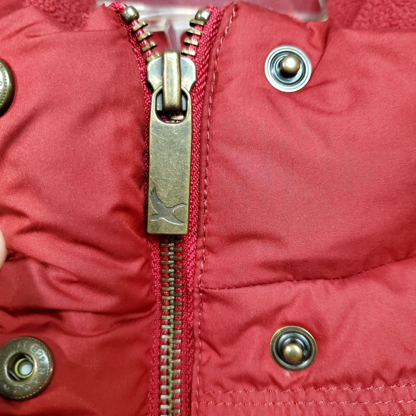 Eddie Bauer Eddie Bauer Vest Womens Medium Red Quilted Goose Down Full Zip Size M / US 6-8 / IT 42-44 - 3 Thumbnail
