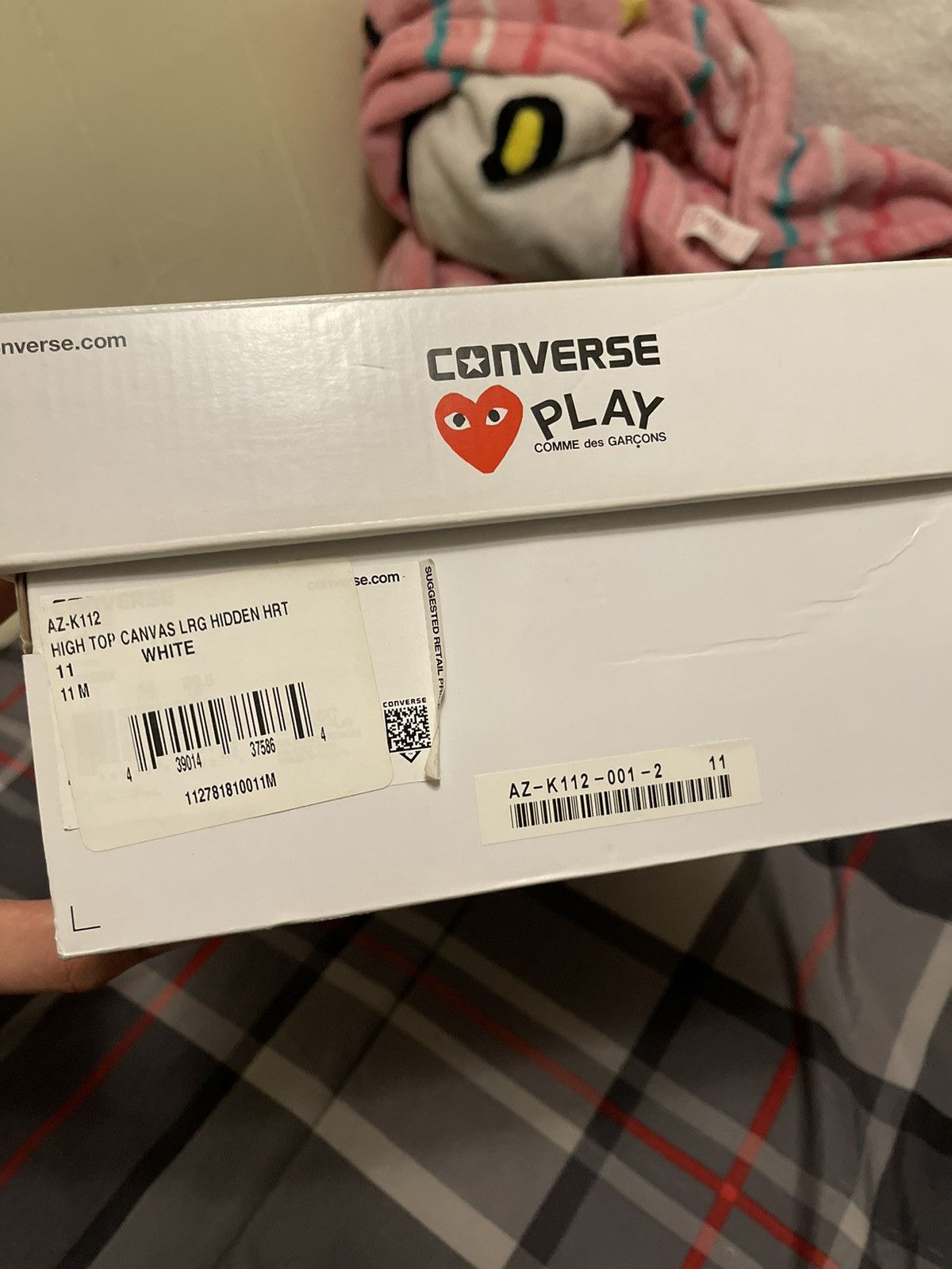 Comme des Garcons Comme Des Garçons Play x Converse Chuck Taylor High Top Size US 11 / EU 44 - 8 Thumbnail