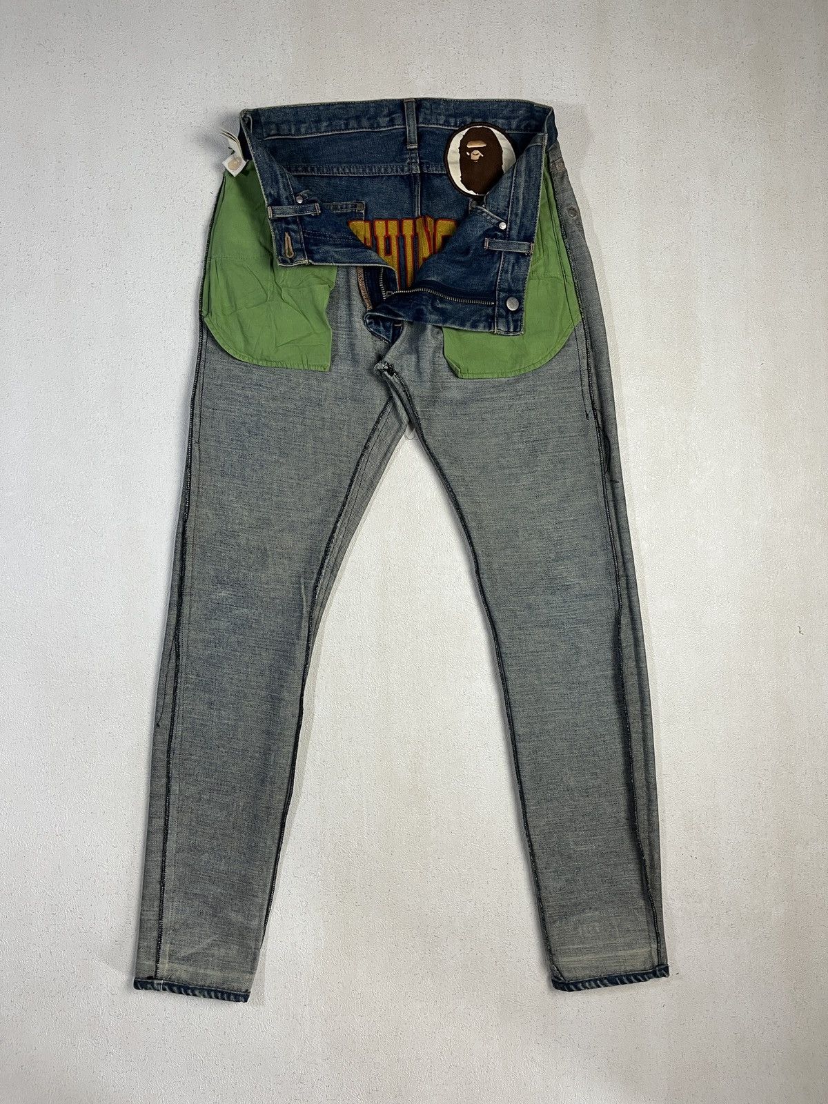 Bape Bape Embroidered Skinny Jeans Size US 30 / EU 46 - 20 Thumbnail