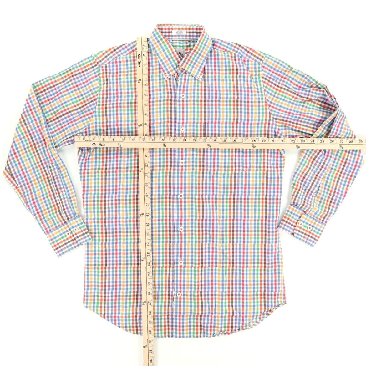 Peter Millar Peter Millar Poplar Rainbow Check Long Sleeve Button Down Shirt Men’s M Size US M / EU 48-50 / 2 - 3 Thumbnail
