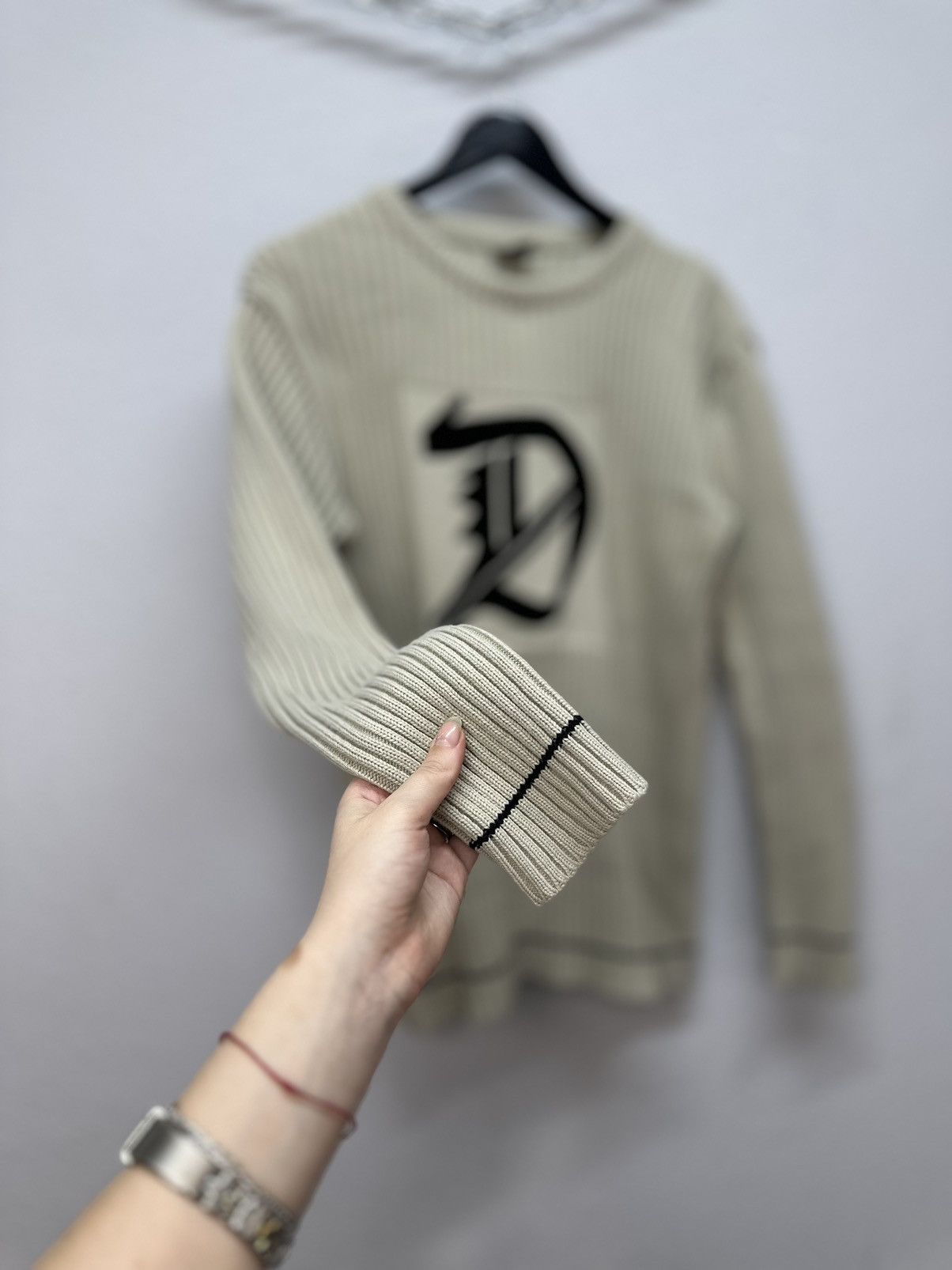 Diesel Vintage Diesel Striped Knit Sweater Distressed Avantgarde Size US M / EU 48-50 / 2 - 8 Thumbnail