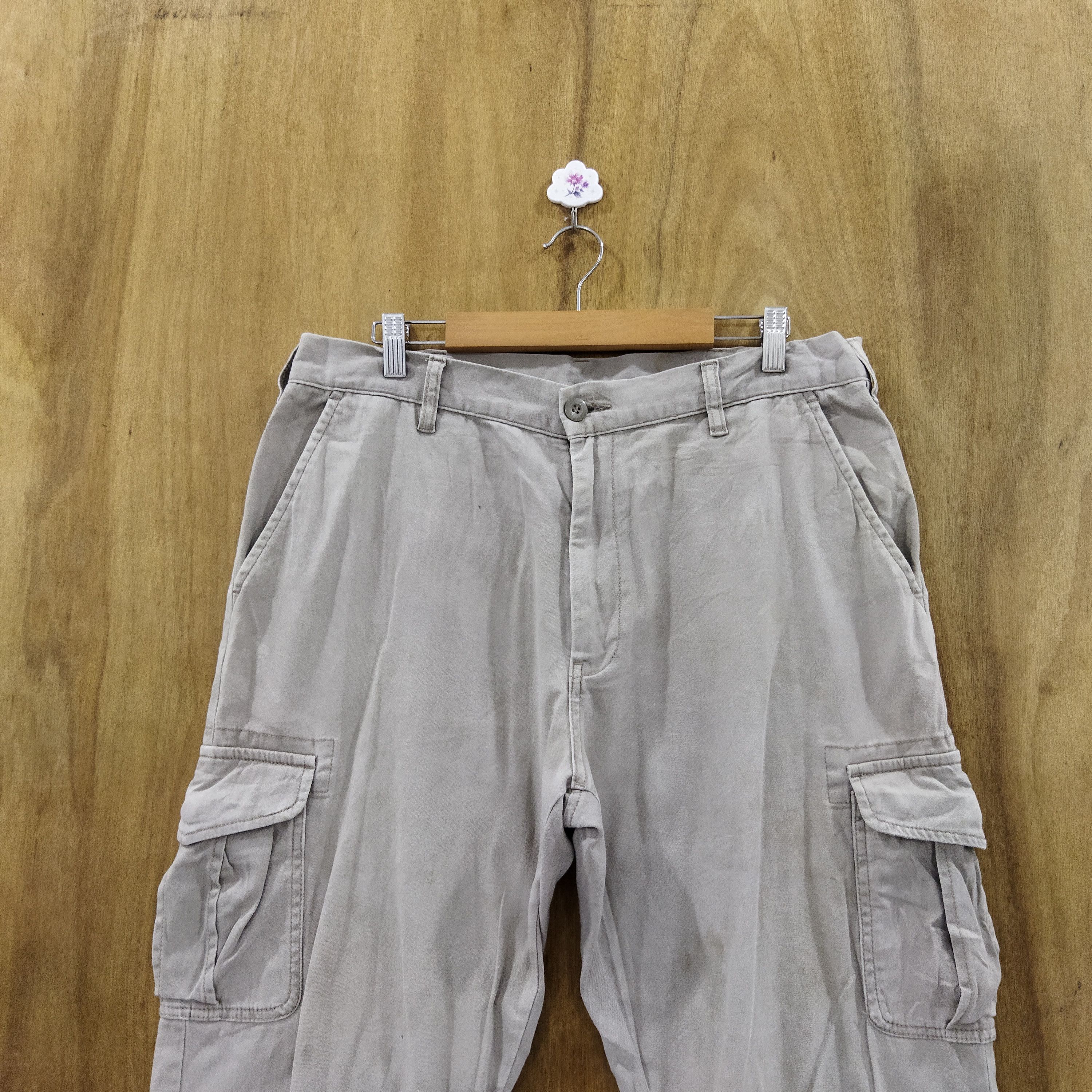 Japanese Brand TROY BROS GREY CARGO PANTS Size US 34 / EU 50 - 2 Thumbnail