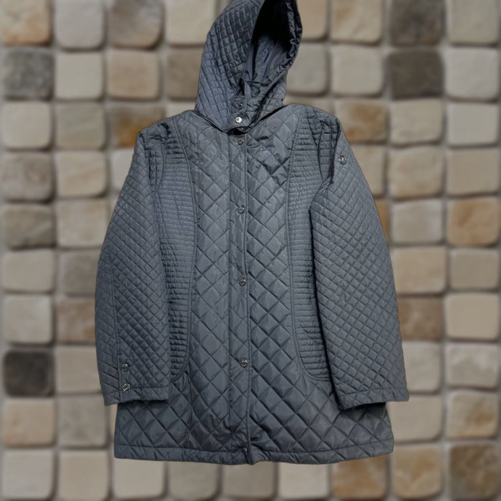 Calvin Klein Calvin Klein Womens Quilted Coat XL Black Hooded Insulated Weatherproof Winter Size XL / US 12-14 / IT 48-50 - 1 Thumbnail