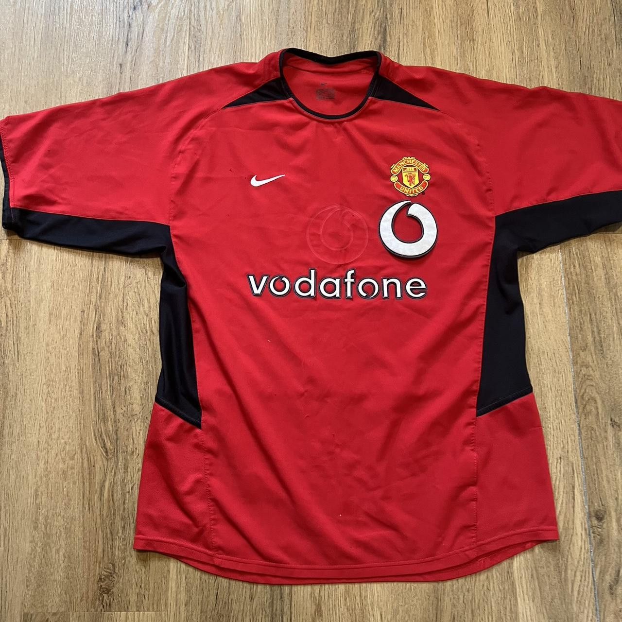 Nike 2002-04 Manchester United Nike Home Football Shirt Size US M / EU 48-50 / 2 - 1 Thumbnail