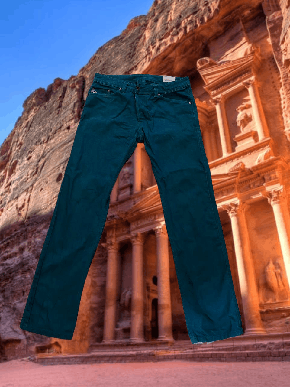 Diesel Vintage green jeans logo Diesel DARRON crazy Y2K Size US 32 / EU 48 - 1 Thumbnail
