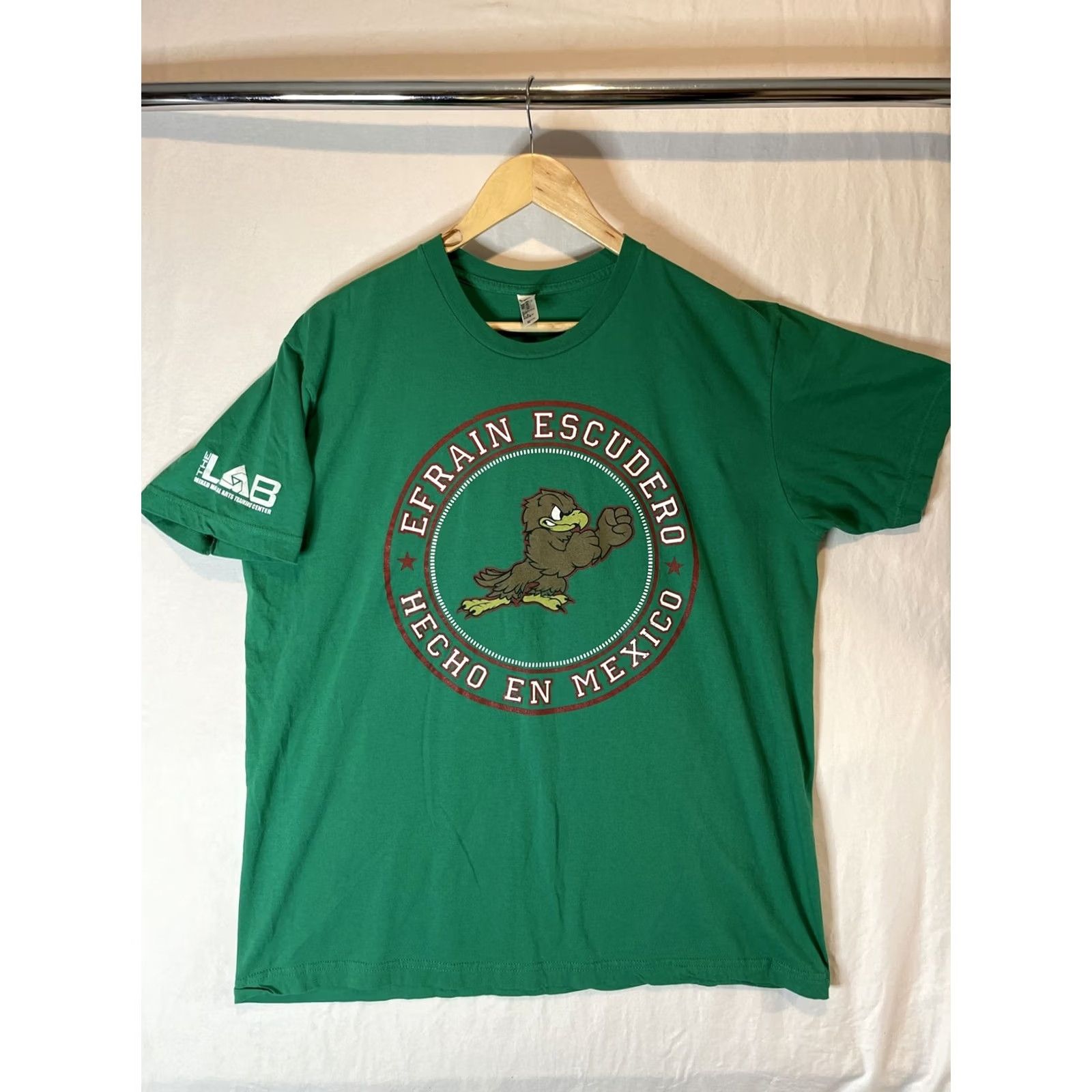 American Apparel Efrain Escudero Shirt Mens XL Green Training Camp Fight MMA Fighting Shirt Size US XL / EU 56 / 4 - 2 Thumbnail