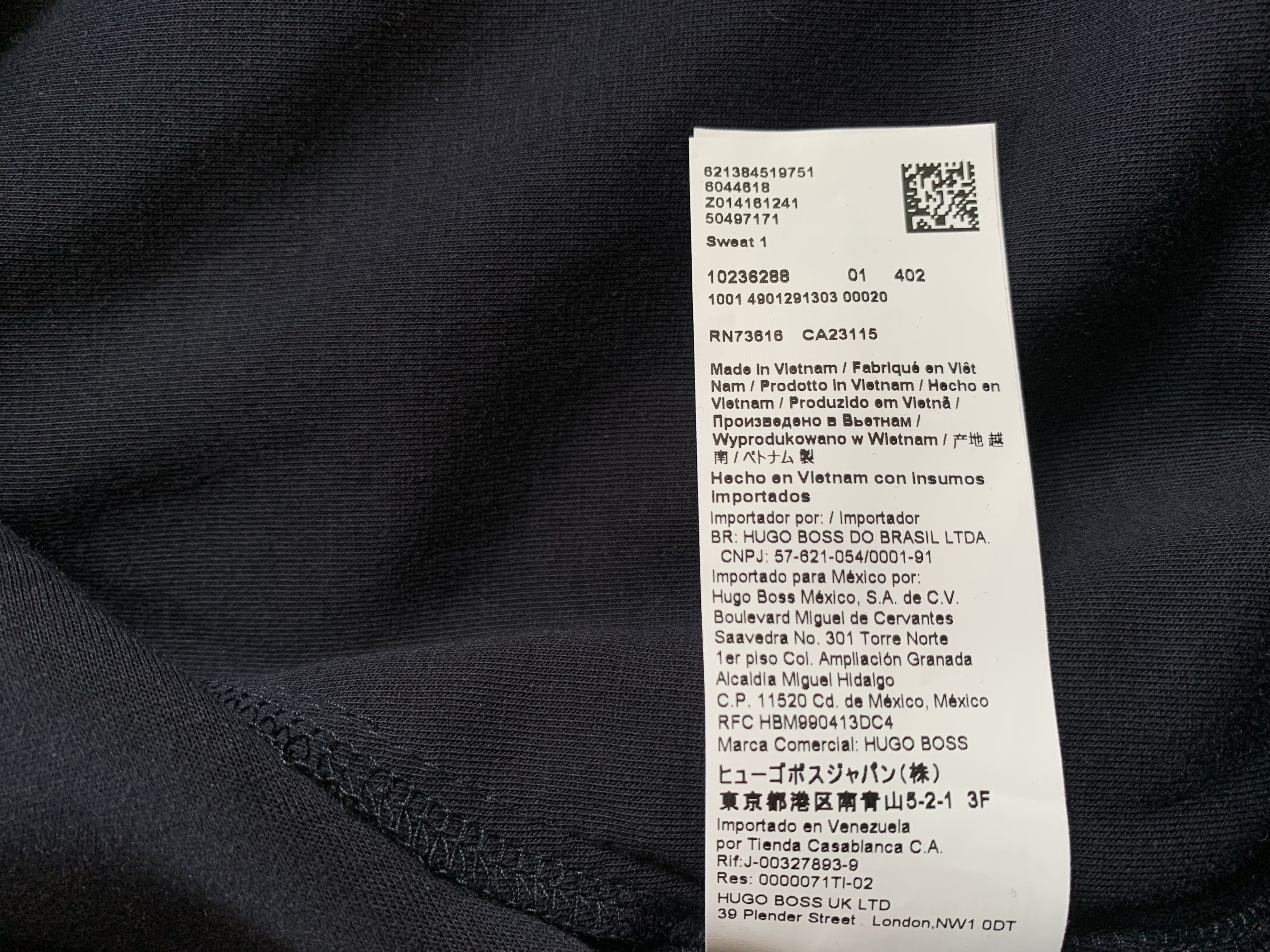 Hugo Boss Hugo Boss Zip-Neck Sweatshirt With Embroidered Logos Size US XL / EU 56 / 4 - 9 Thumbnail