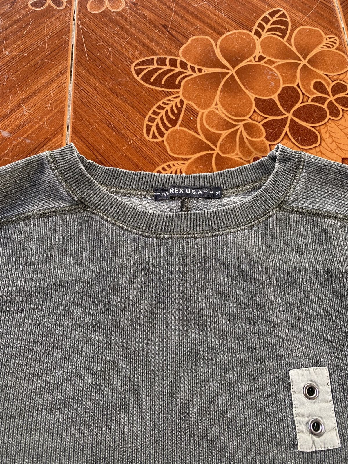 Avirex Avirex Military Faded Sweatshirt Size US XL / EU 56 / 4 - 5 Thumbnail
