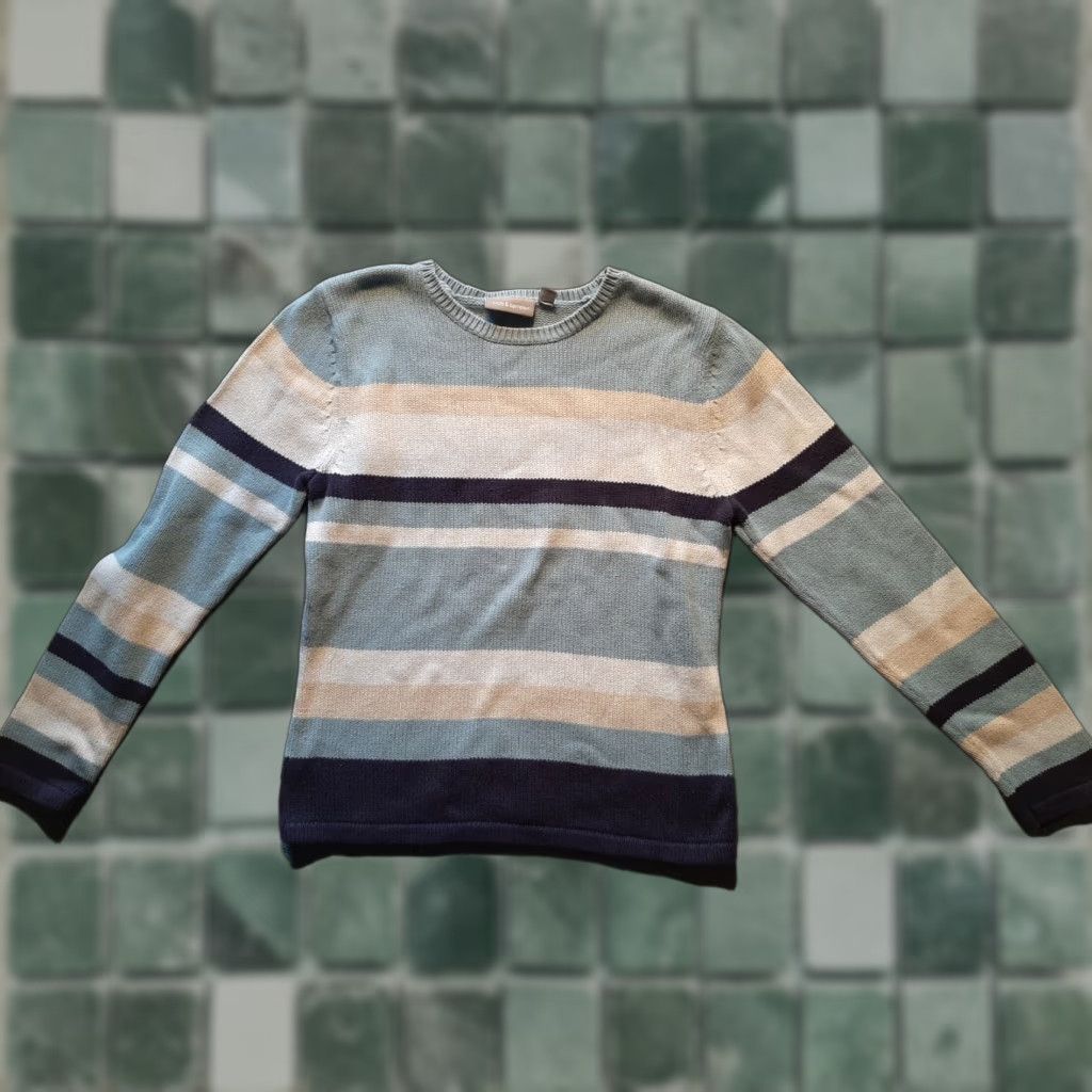 Croft & Barrow VINTAGE Croft and Barrow Mens Sweater Small S Blue Pullover Knit Long Sleeve Size US S / EU 44-46 / 1 - 1 Thumbnail
