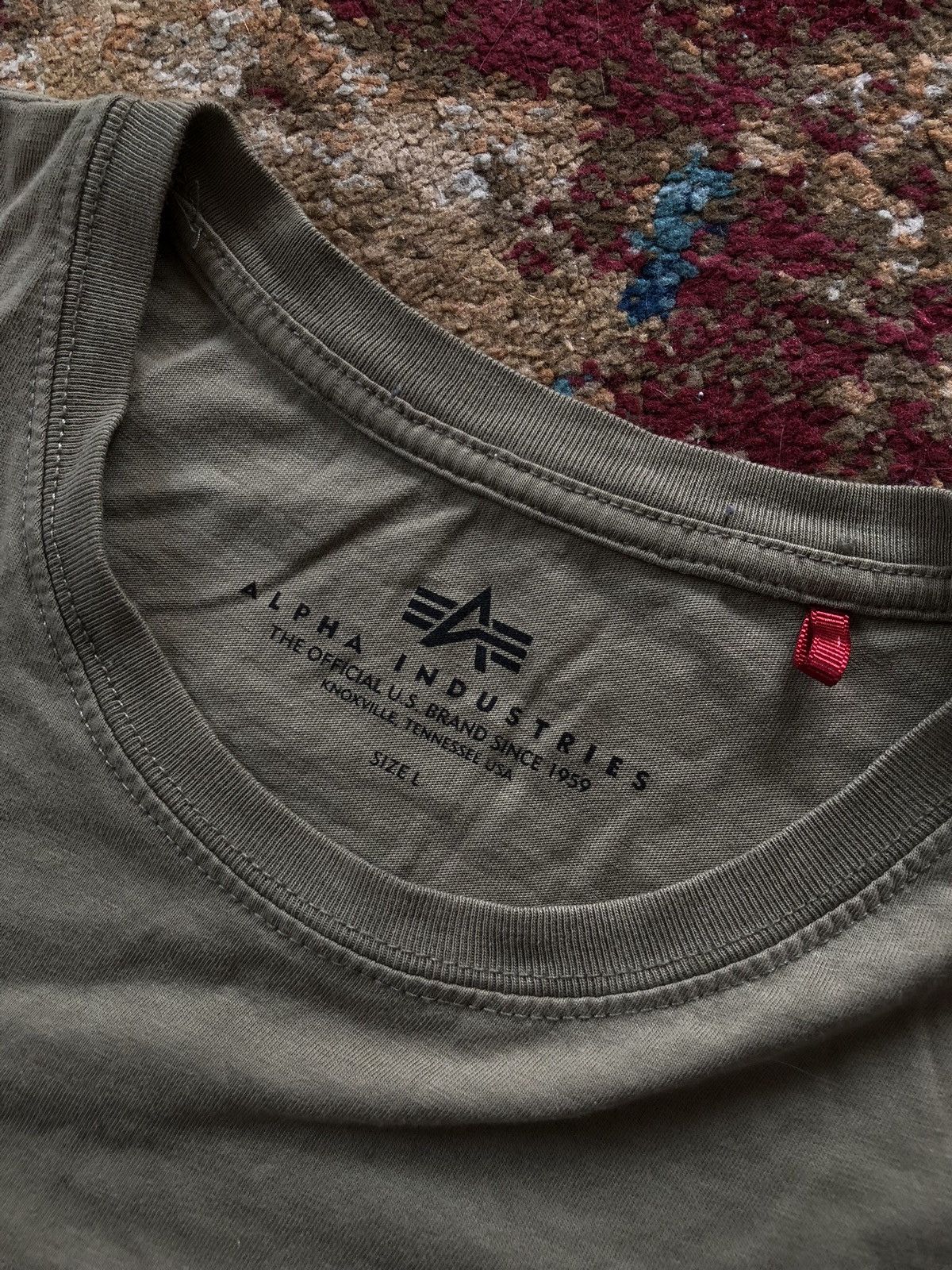 Alpha Industries × Vintage 🫒 ALPHA INDUSTRIES RETRO T-SHIRT BIG LOGO Y2K 90’s Size US L / EU 52-54 / 3 - 3 Thumbnail
