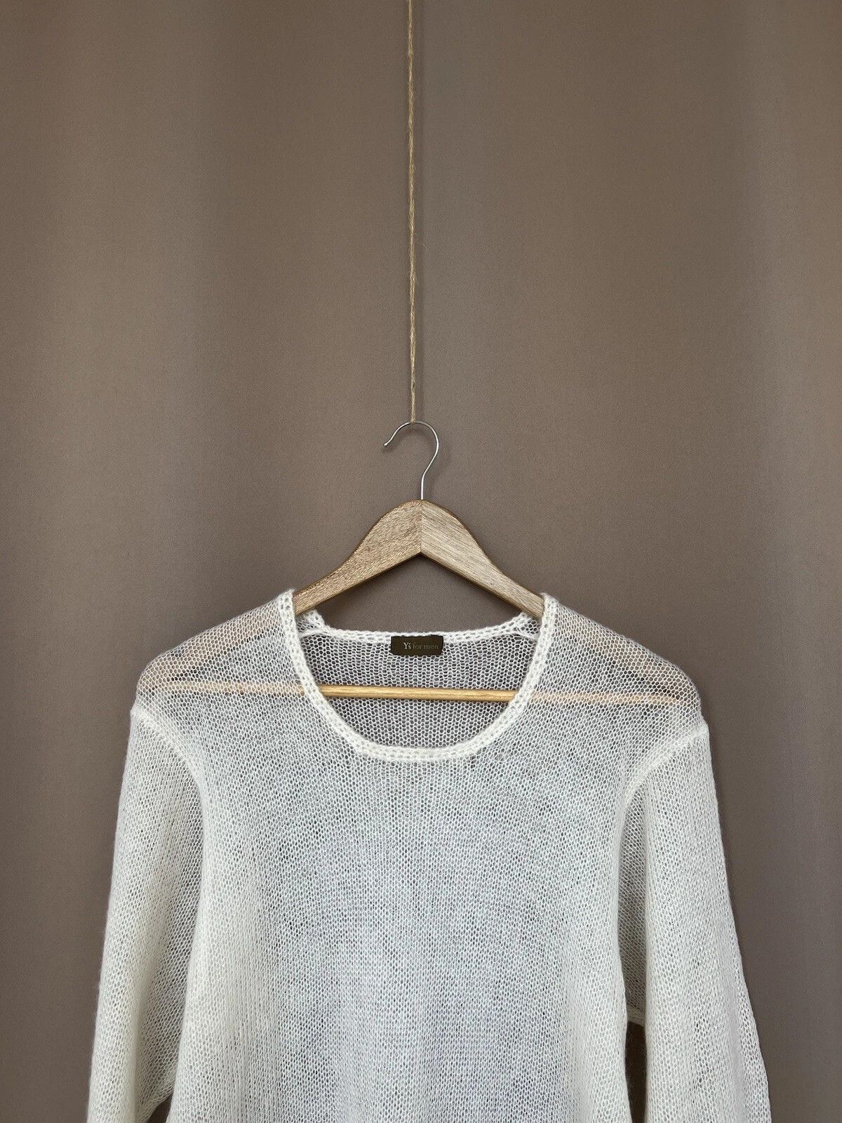 Y's for Men Y`s by Yohji Yamamoto Mesh Archive Wool Sweater Size 2 or M Size US M / EU 48-50 / 2 - 2 Thumbnail