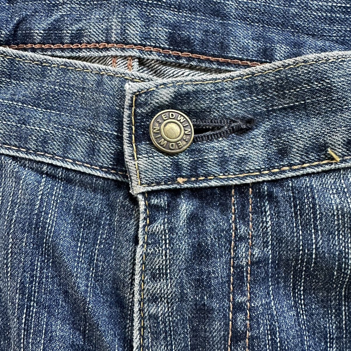 Japanese Brand Vintage Edwin 503 Distressed Jean Faded Denim Pant W38 Size US 38 / EU 54 - 6 Thumbnail