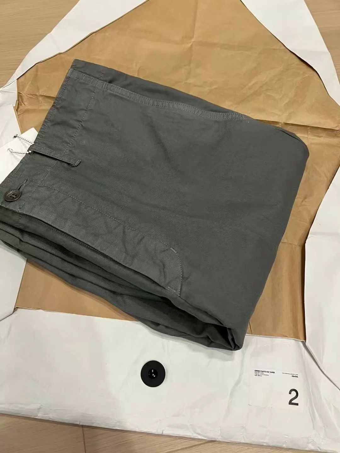 Visvim VISVIM 22SS Chino Taper Grey2 PEERLESS Button New Size US 32 / EU 48 - 9 Thumbnail