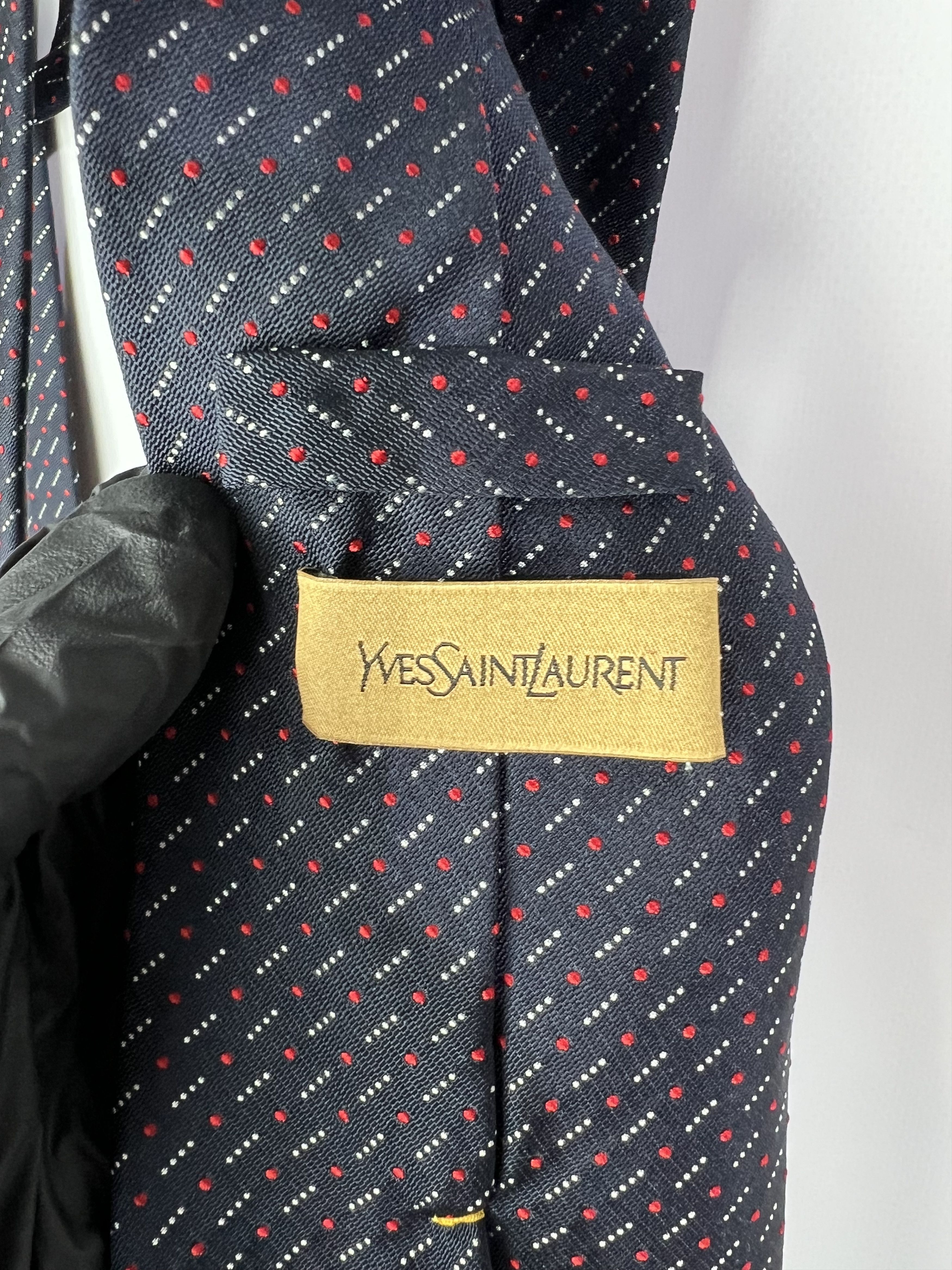 Yves Saint Laurent Vintage Luxury Italian Designer Yves Saint Laurent Tie Size ONE SIZE - 3 Thumbnail