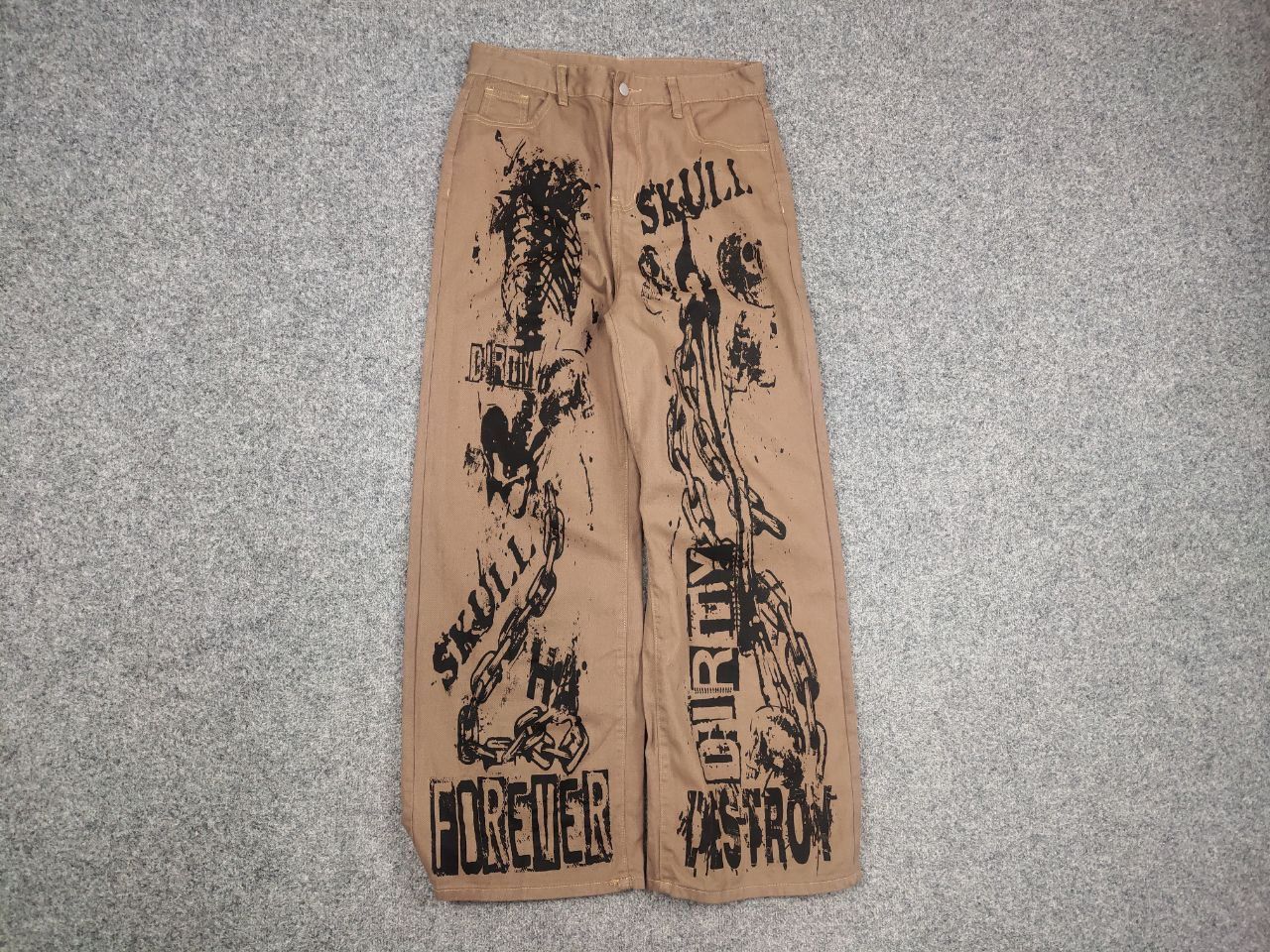 Japanese Brand Vintage Hysteric Glamour style Art Pattern Light Pants Y2K Size US 32 / EU 48 - 7 Thumbnail