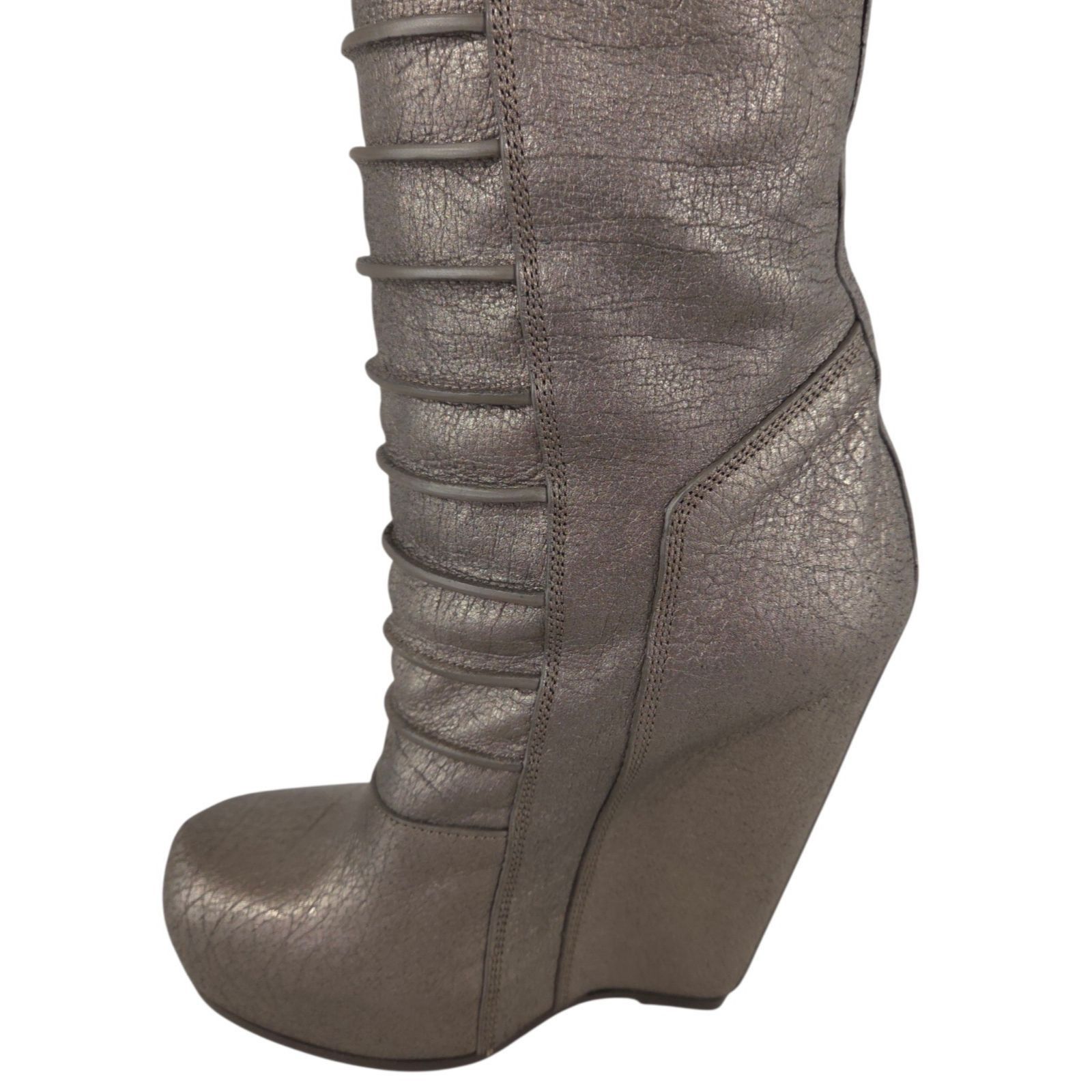 Rick Owens Rick Owens Ruhlmann Boots US 6 EU 36 Womens Silver Tall NWOT Size US 6 / IT 36 - 8 Thumbnail