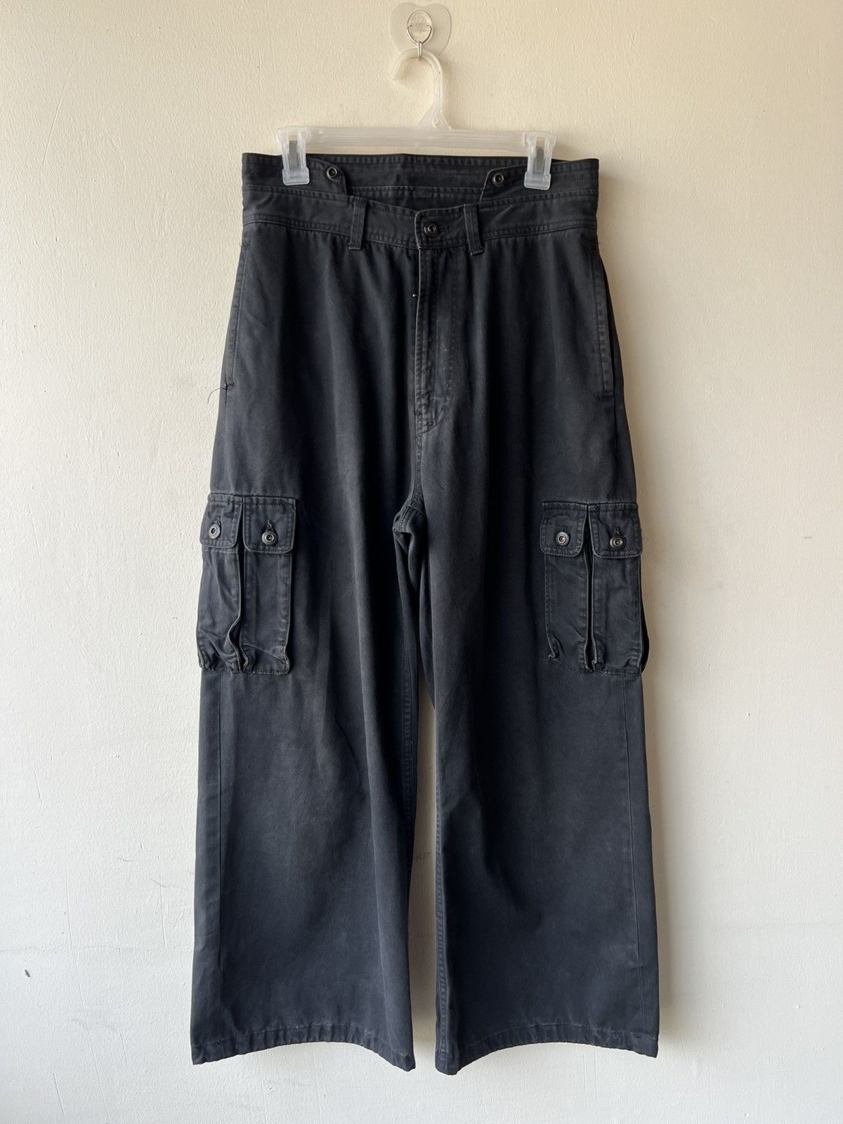Julius Vintage NUKE Pre- Julius 7 Faded Wide Leg Cargo Trouser Pant Size US 29 - 2 Thumbnail