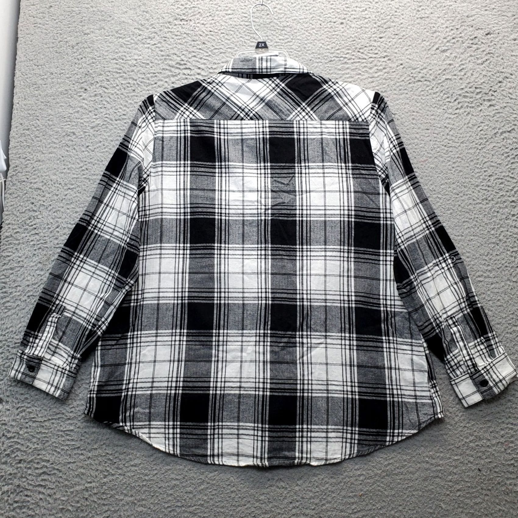Vintage Westport Shirt Womens XL Multi Plaid Long Sleeve Button Down Top Chest Pockets Casual Size XL / US 12-14 / IT 48-50 - 2 Thumbnail