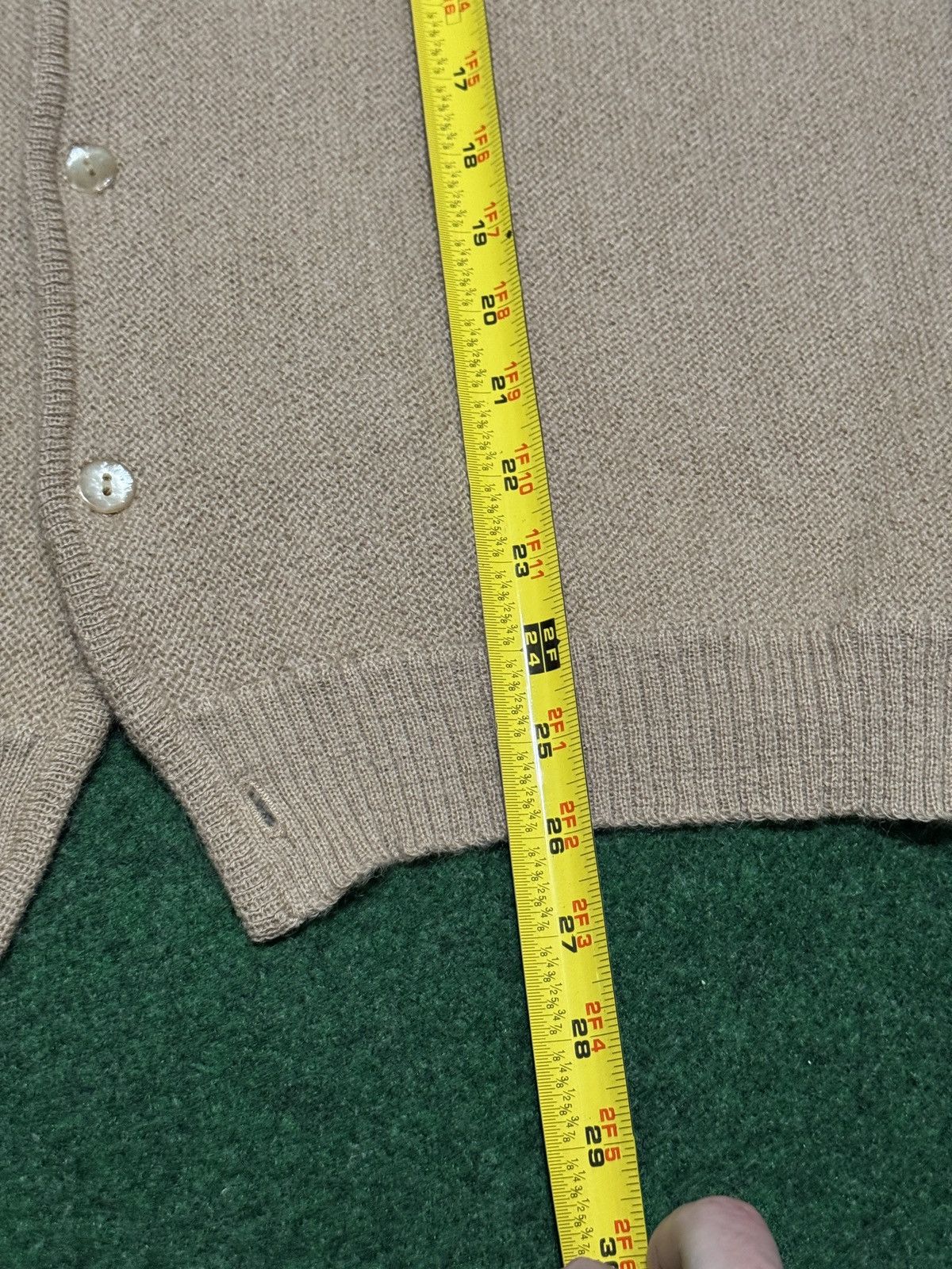 Vintage Halle Bros Co True Vintage 50s 60s Mohair Wool Tan Cardigan Size US M / EU 48-50 / 2 - 9 Thumbnail