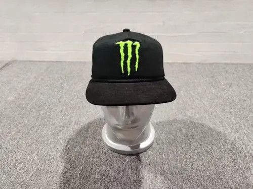 Japanese Brand × Vintage Monster Energy Drink Embroidered Snapback Hat Black Size ONE SIZE - 3 Thumbnail