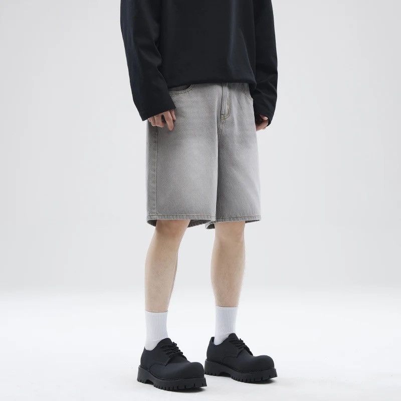 Jean × Vintage Streetwear Classic Straight Retro Shorts Size US 33 - 2 Thumbnail