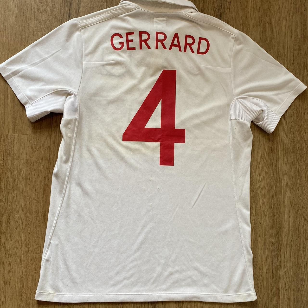 Umbro 2010-11 *4 Gerrard England Umbro Shirt Player issue Size US M / EU 48-50 / 2 - 1 Thumbnail