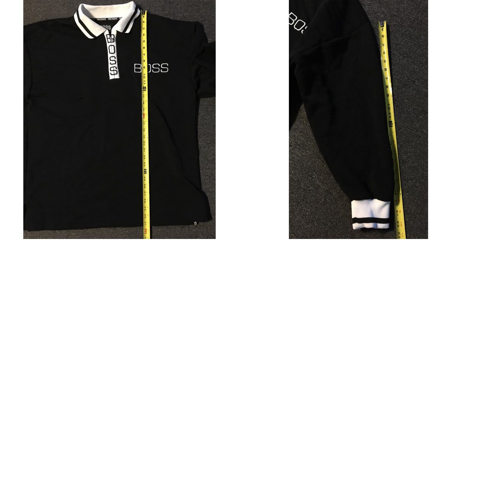 Hugo Boss VINTAGE Hugo Boss Ribbed Spellout 1/4 Zip Polo Shirt XL Black Men's Shirt 90s Hip Hop Designer BOSS 1/4 Zip Polo Shirt XL Black Size US XL / EU 56 / 4 - 8 Thumbnail