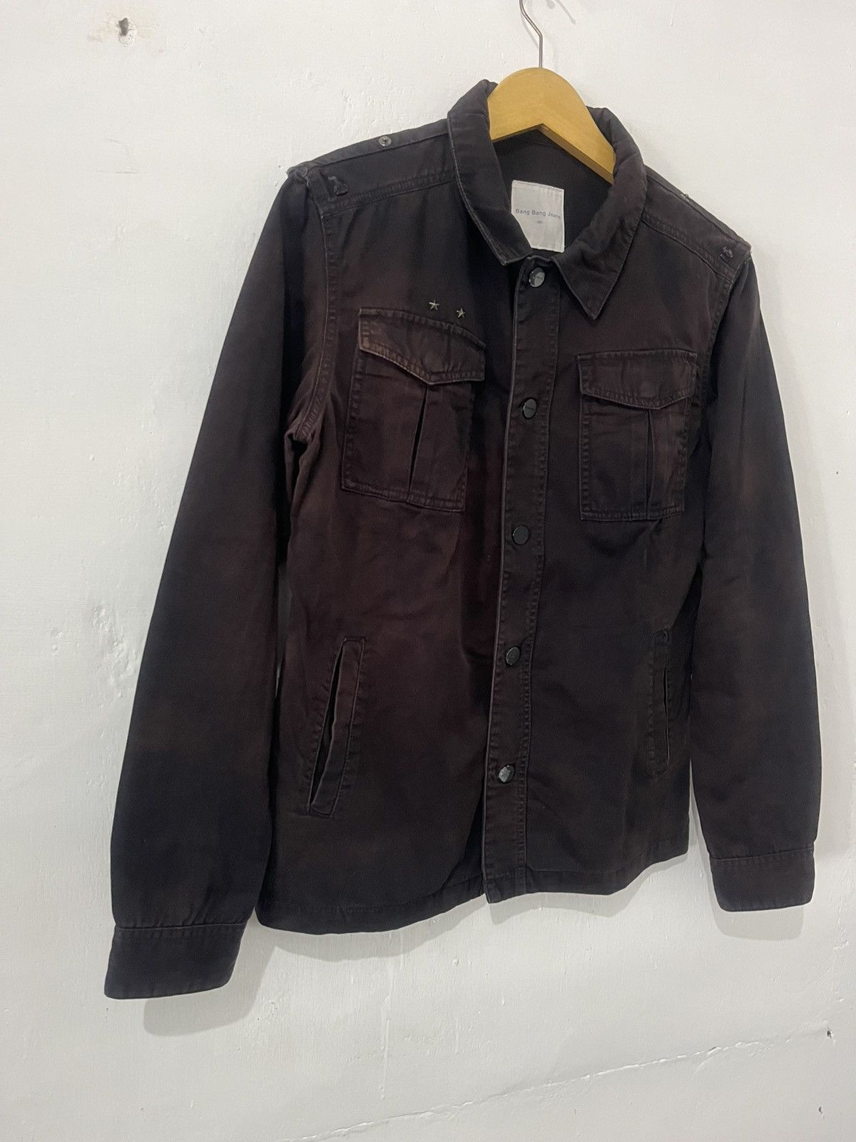 Japanese Brand × Vintage VINTAGE Y2K ARCHIVE BANGBANG DENIM JACKET BROWN Size US M / EU 48-50 / 2 - 7 Thumbnail