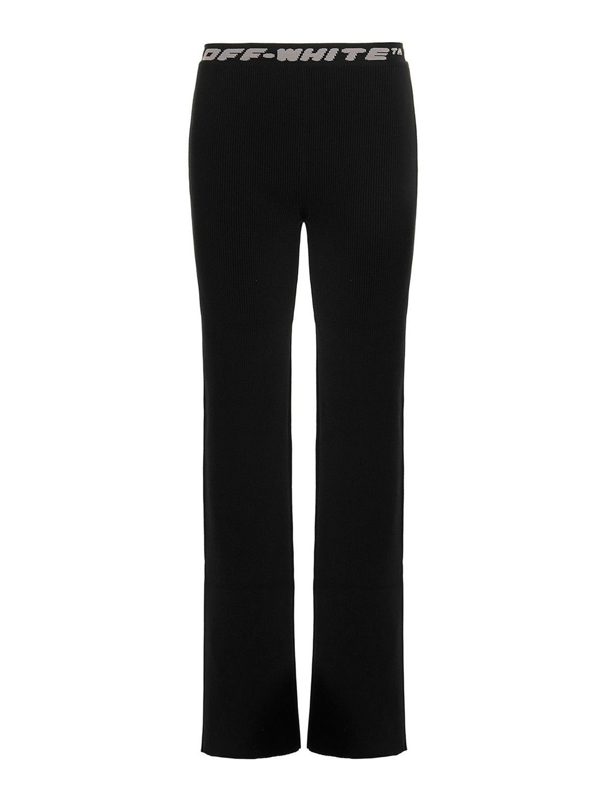 Off-White o1gr1nt0125 Logo Band Pant in Black Size 26" / US 2 / IT 38 - 1 Thumbnail