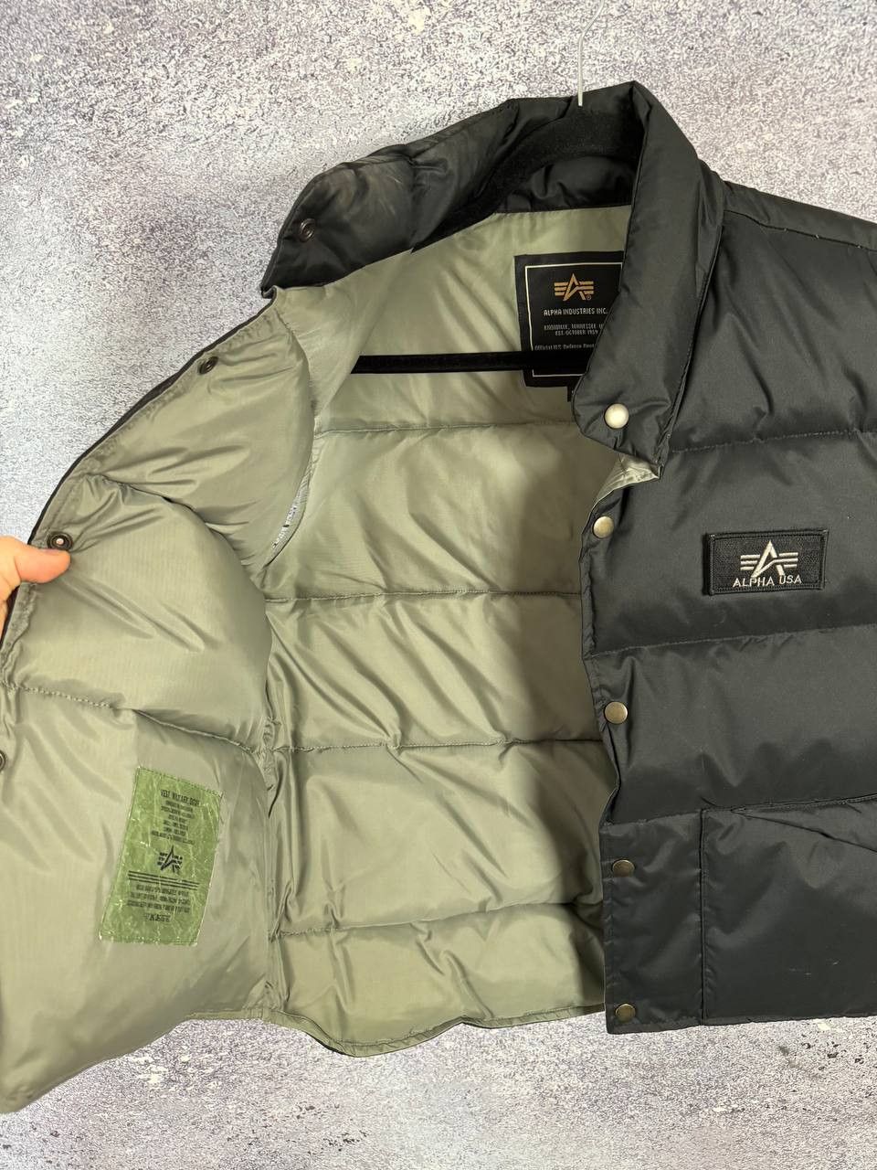 Alpha Industries × Vintage RARE Alpha Industries Down Puffer Vests USA Small Size US S / EU 44-46 / 1 - 13 Thumbnail
