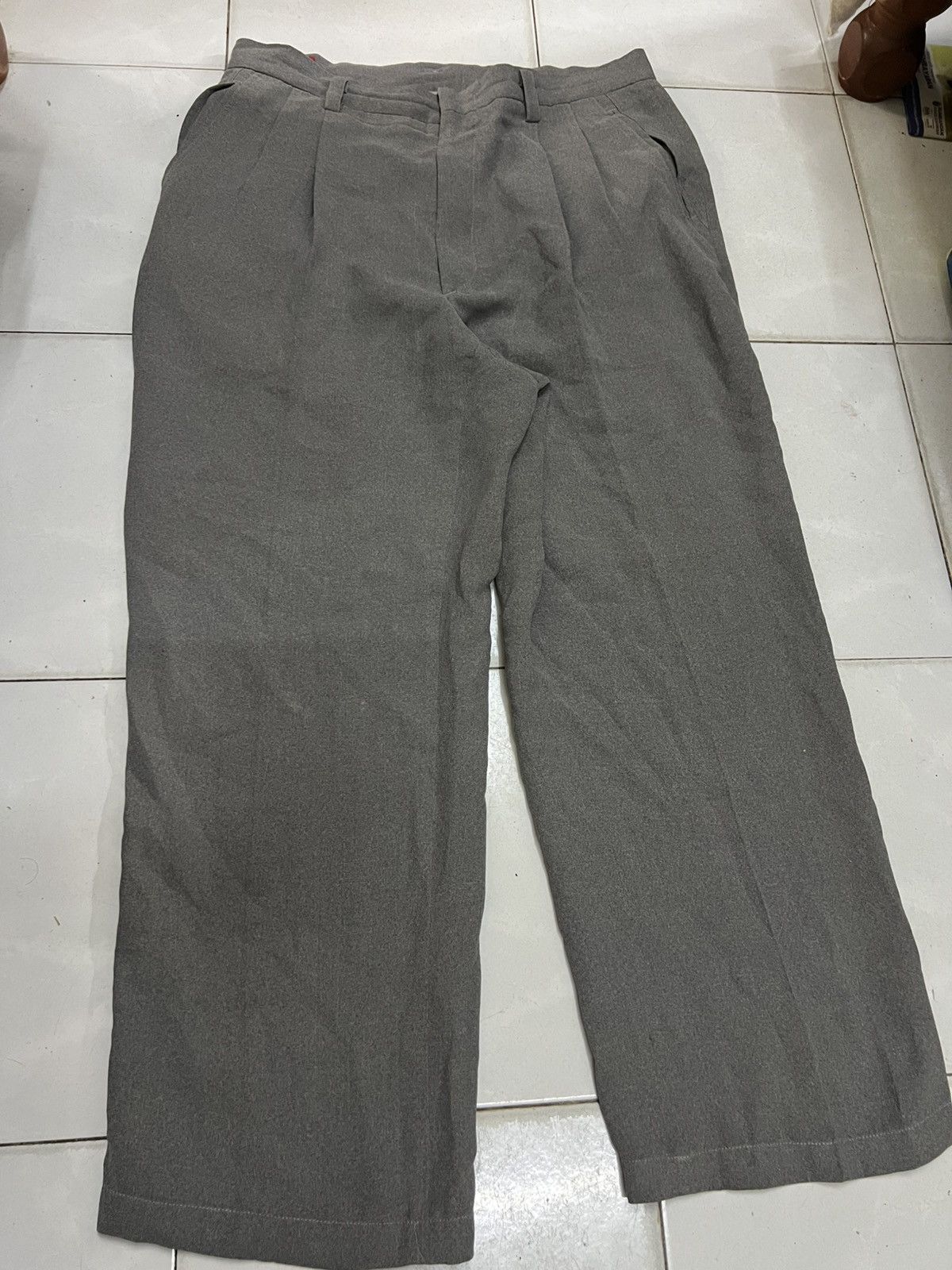 Prada Prada vintage grey pleated trousers pants Size US 36 / EU 52 - 1 Thumbnail