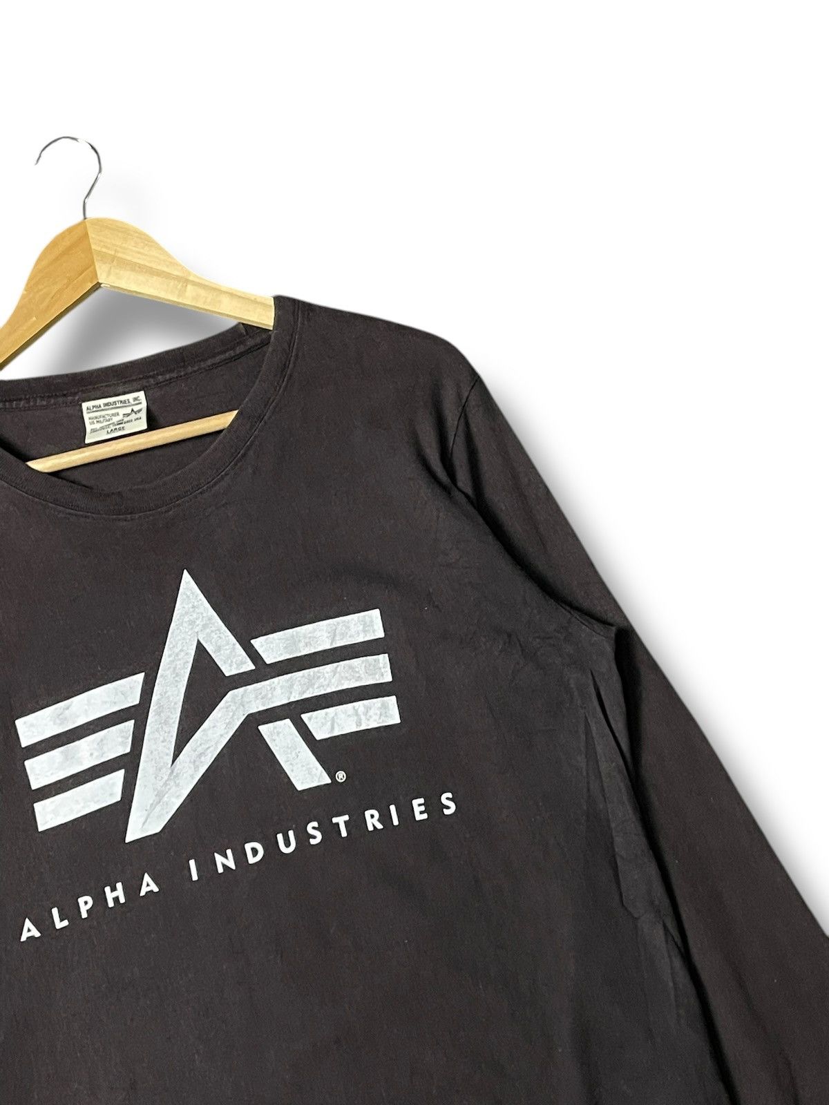 Alpha Industries × Japanese Brand × Vintage Alpha Industries Basic Long Sleeve Shirt (75) Size US L / EU 52-54 / 3 - 3 Thumbnail