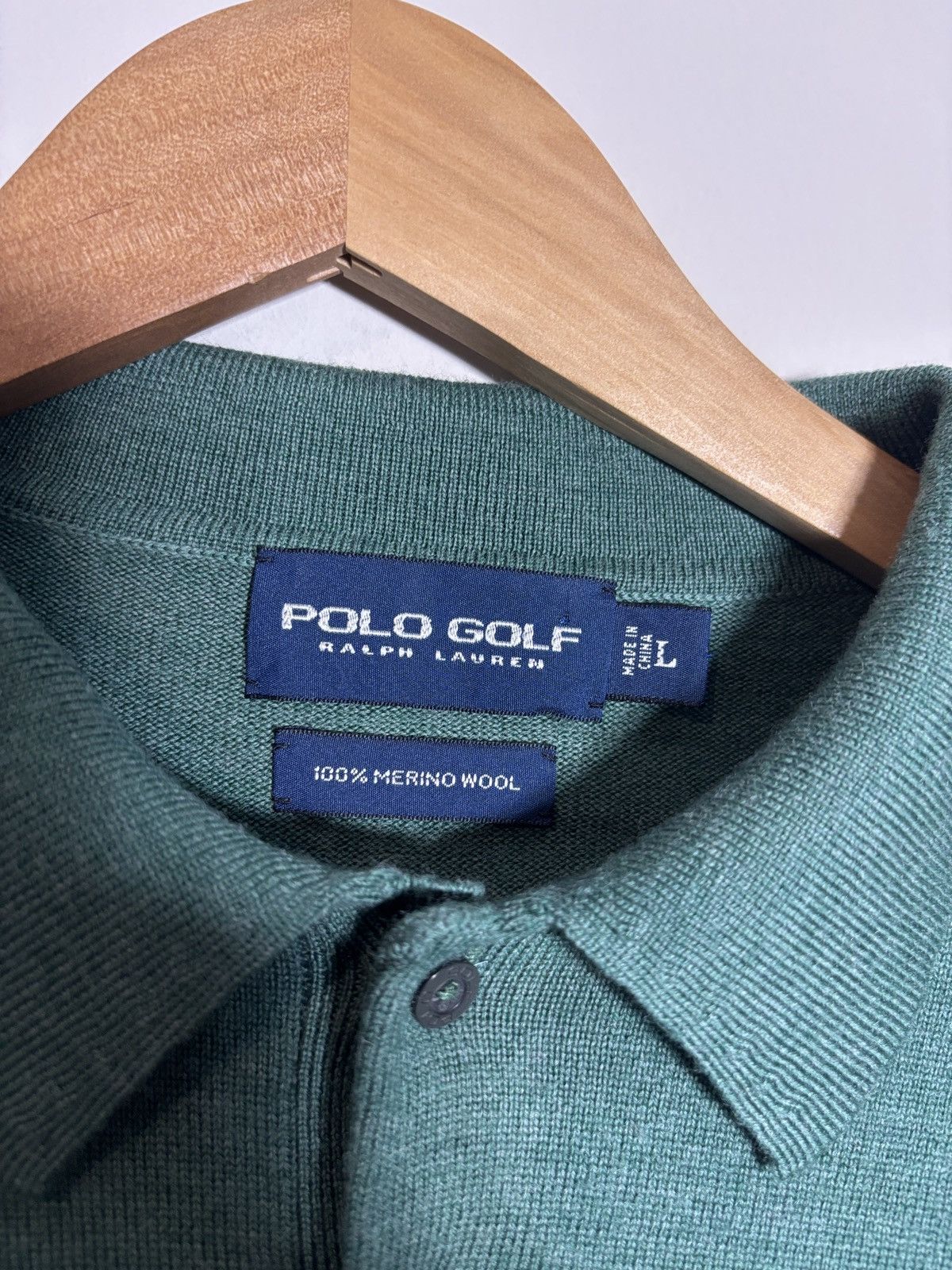 Polo Ralph Lauren Vintage Polo Golf Ralph Lauren Merino Wool Rugby Sweater Lg Size US L / EU 52-54 / 3 - 2 Thumbnail