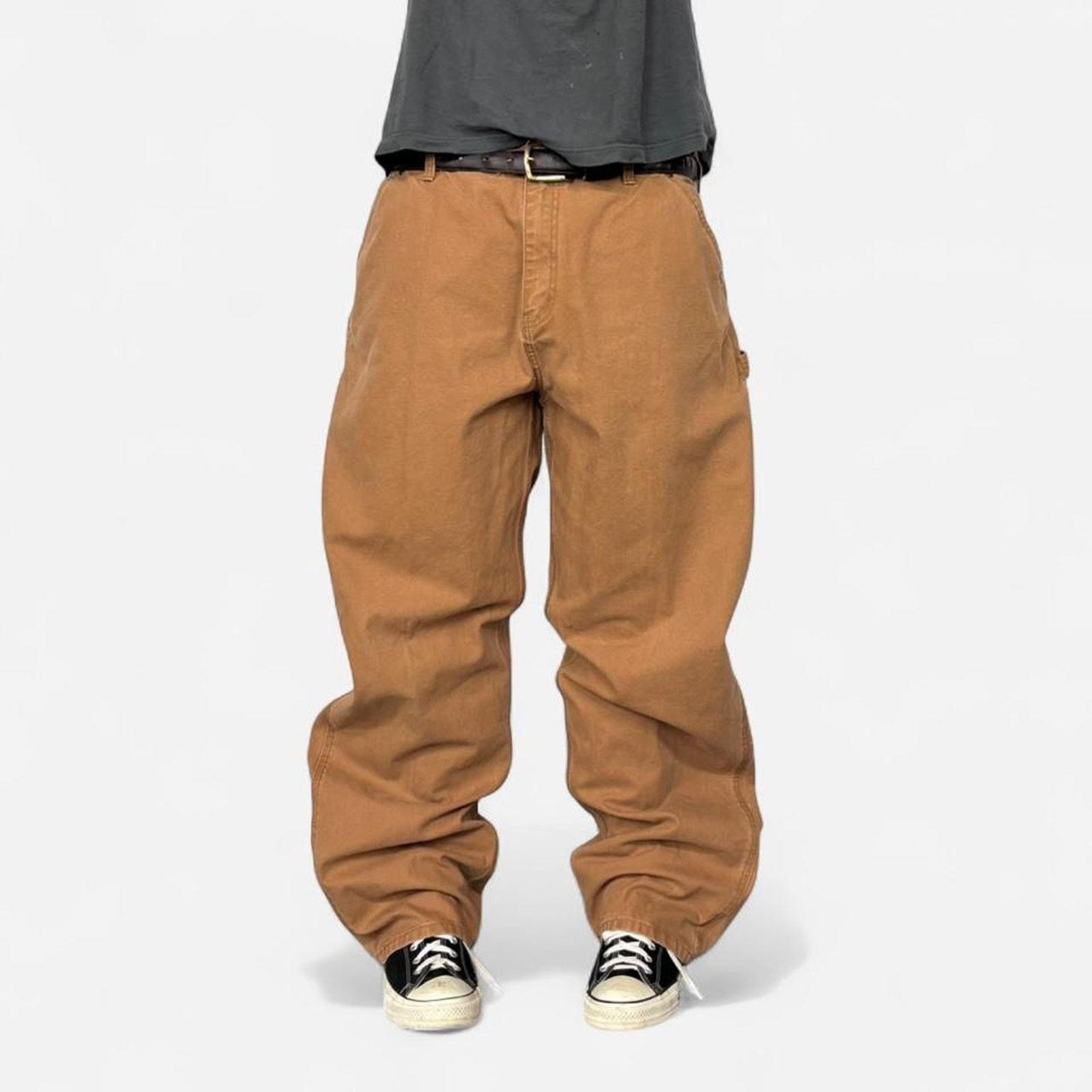 Vintage Vintage Carhartt Style Tan Baggy Carpenter Pants Size US 40 / EU 56 - 1 Thumbnail