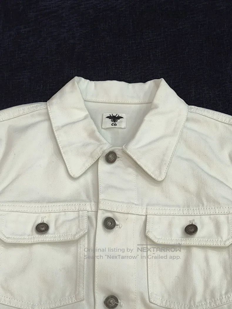 Dior Dior Short long-sleeved denim jacket with jungle flower st Size XS / US 0-2 / IT 36-38 - 3 Thumbnail