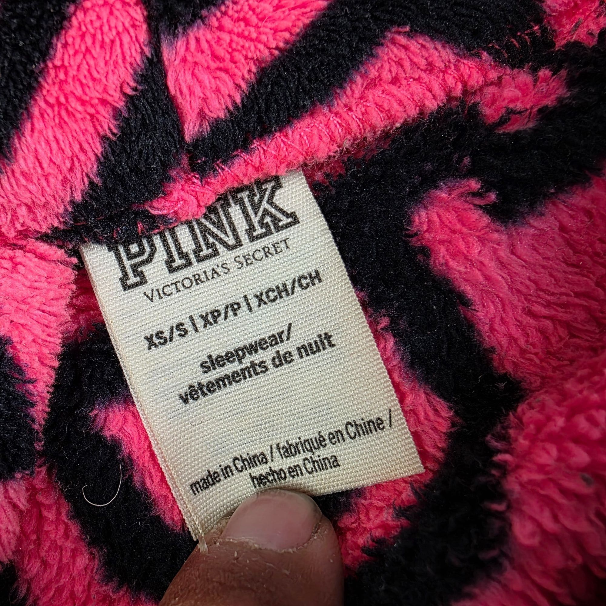 Pink Pink Victorias Secret Womens XS/S Hot Pink Cozy Robe Logo Pr Size XS / US 0-2 / IT 36-38 - 3 Thumbnail