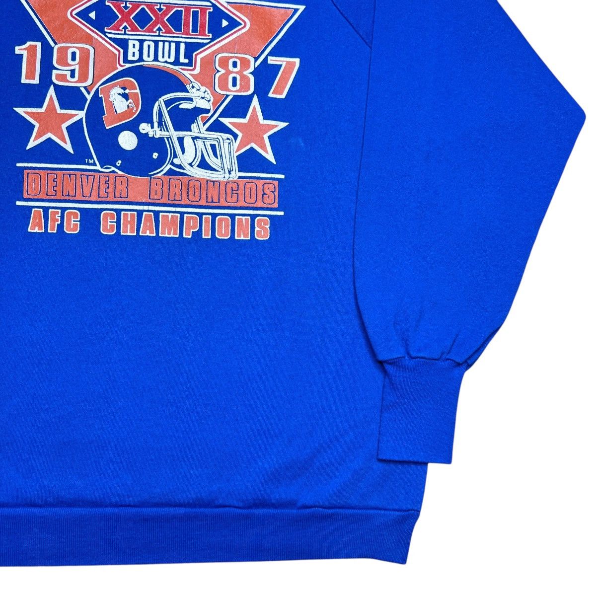 NFL Vtg 1987 NFL Denver Broncos AFC Champions Sweatshirt Size US L / EU 52-54 / 3 - 15 Thumbnail