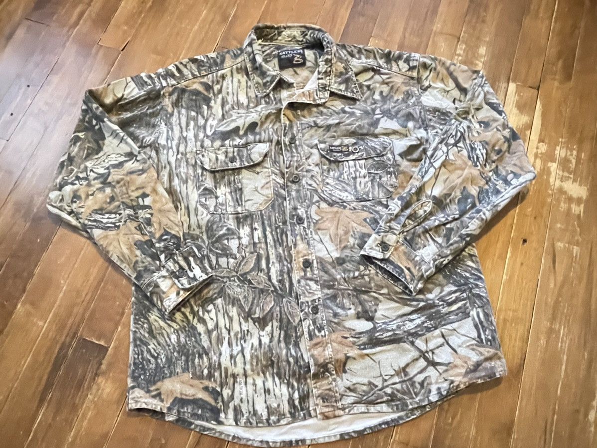 Vintage Vintage Rattler Realtree Camo Flannel Button Up Camouflage Size US L / EU 52-54 / 3 - 1 Thumbnail