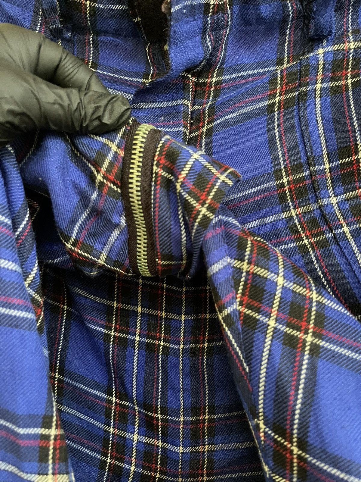If Six Was Nine × Le Grande Bleu (L.G.B.) × Seditionaries Sexy Dynamite London Original Tartan Bondage Pant With Skirt Size US 33 - 8 Thumbnail