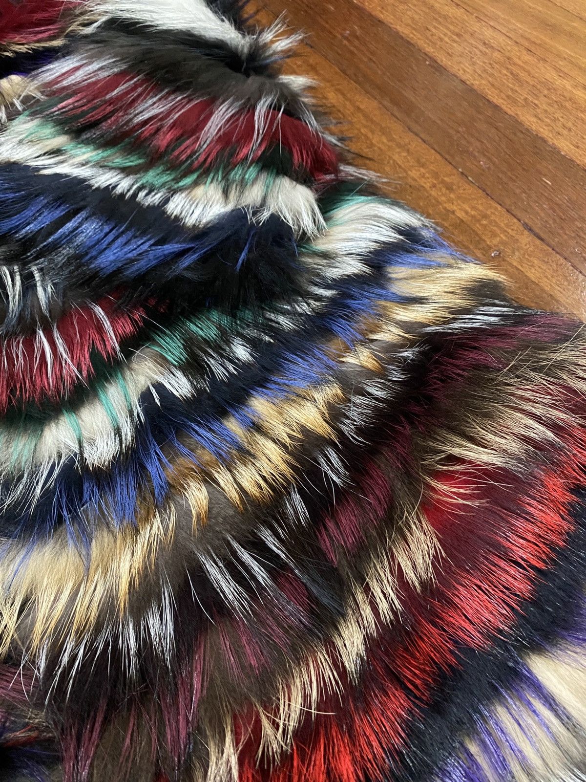 Other Punto Leather & Fur- Multicolor Fox Fur Jacket Size M / US 6-8 / IT 42-44 - 15 Thumbnail