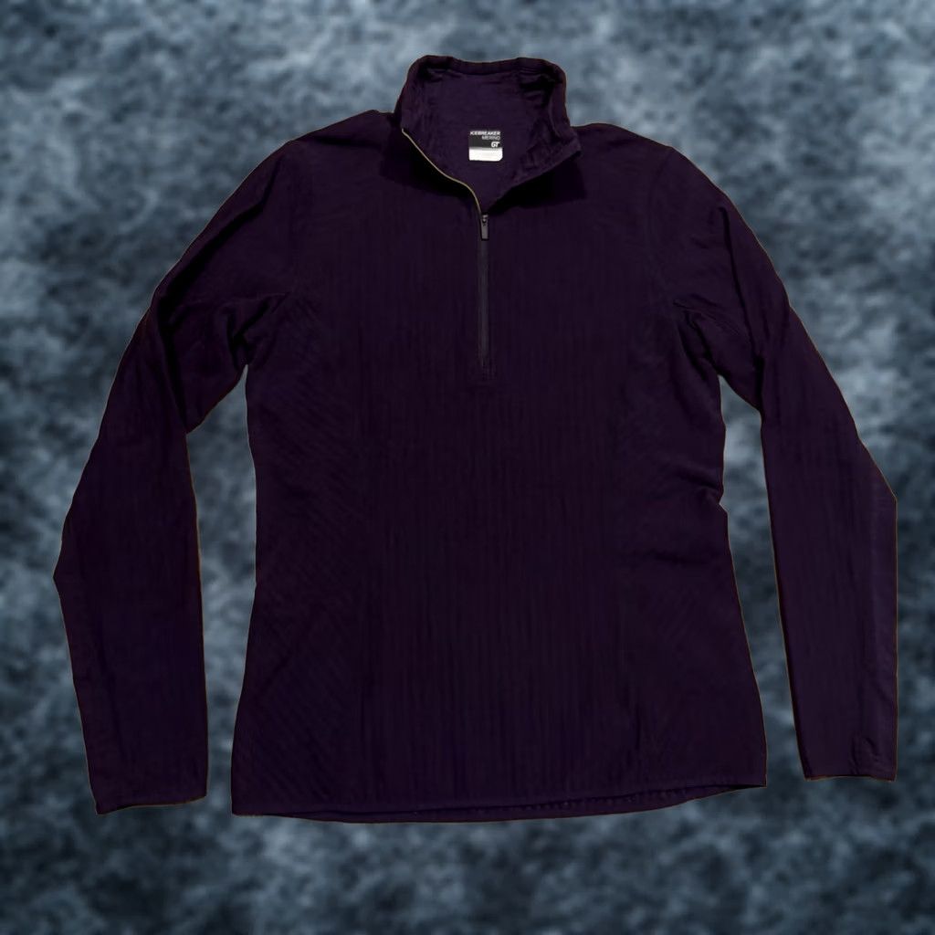Icebreaker Icebreaker Sweater Womens L Purple Merino Wool Pullover Women Size Thumbholes Size L / US 10 / IT 46 - 1 Thumbnail
