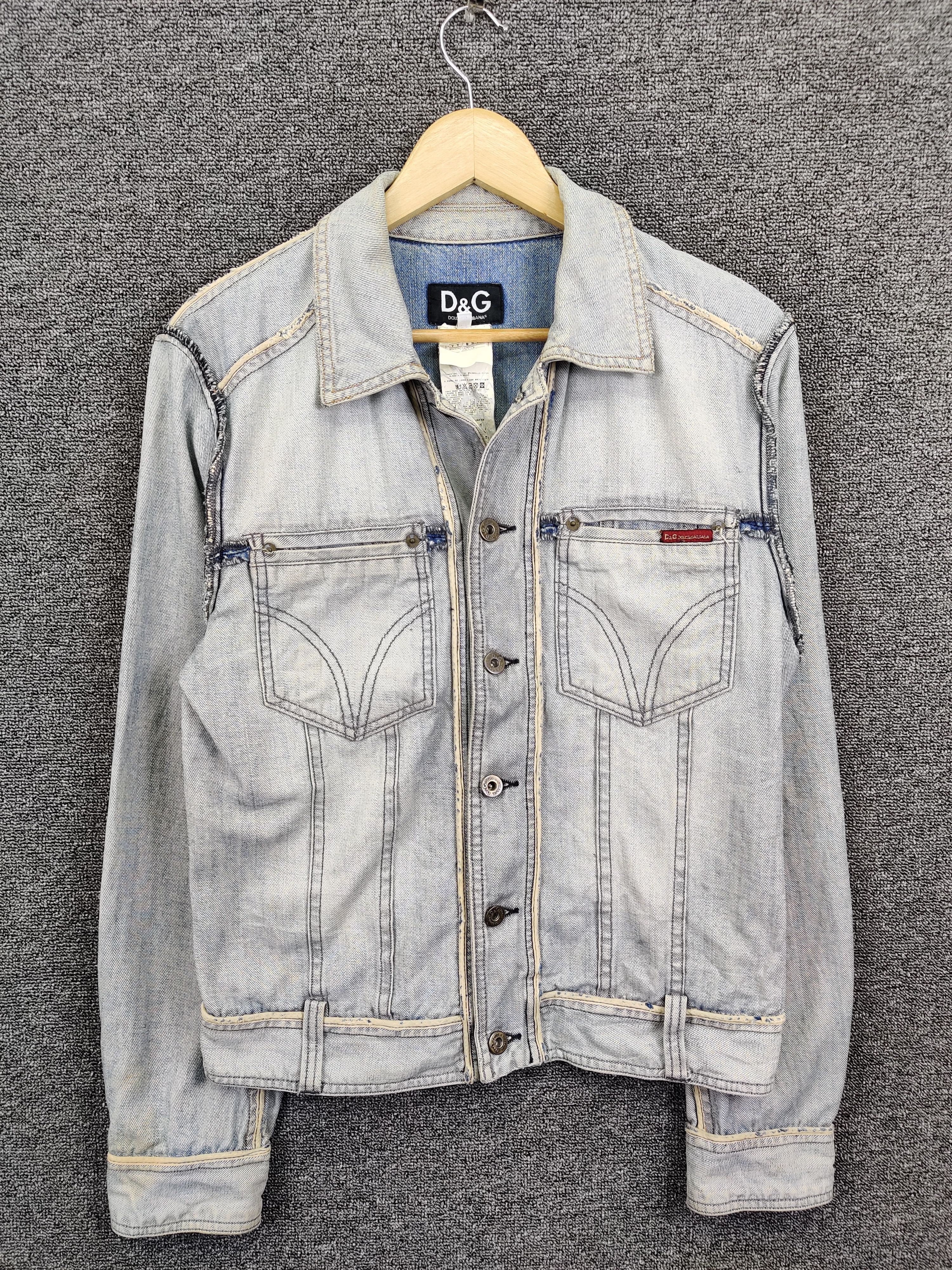 Dolce & Gabbana Vintage Dolce & Gabbana Denim Trucker Jacket Size US M / EU 48-50 / 2 - 2 Thumbnail
