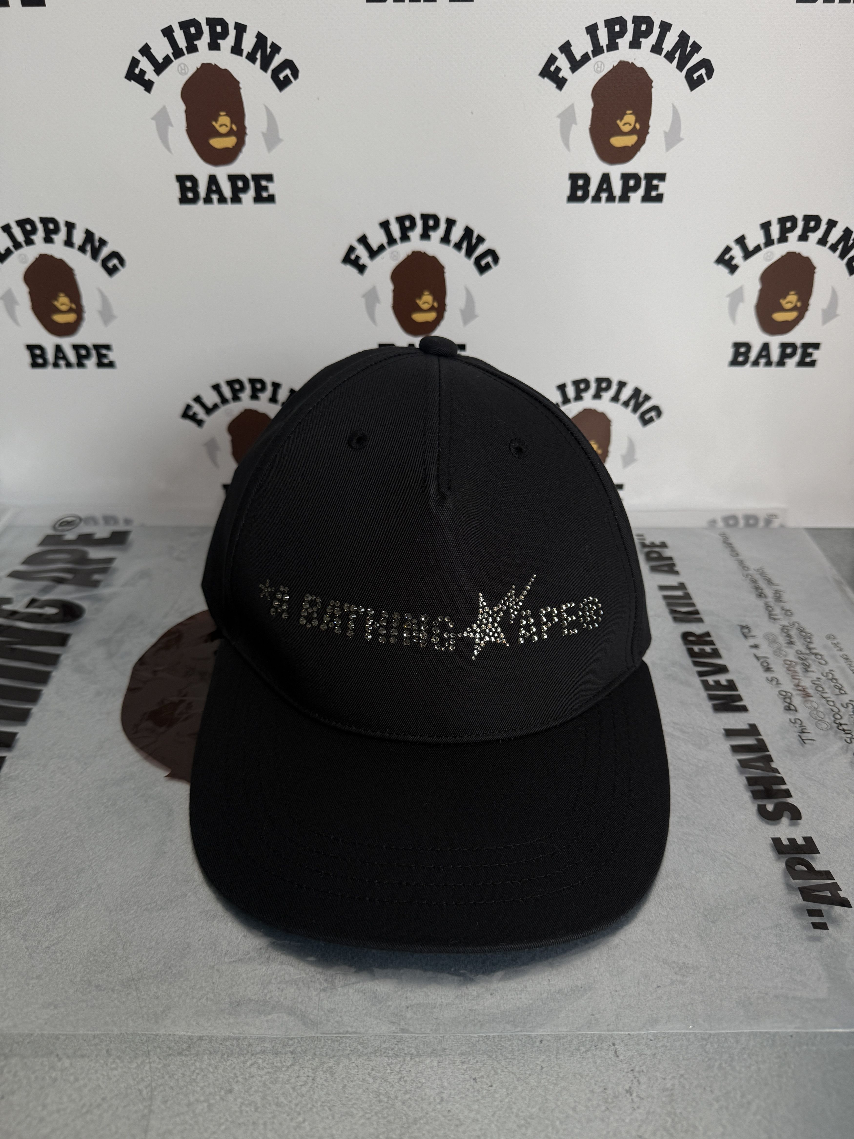 Bape × Swarovski BAPE X SWAROVSKI A BATHING APE LOGO CAP Size ONE SIZE - 7 Thumbnail