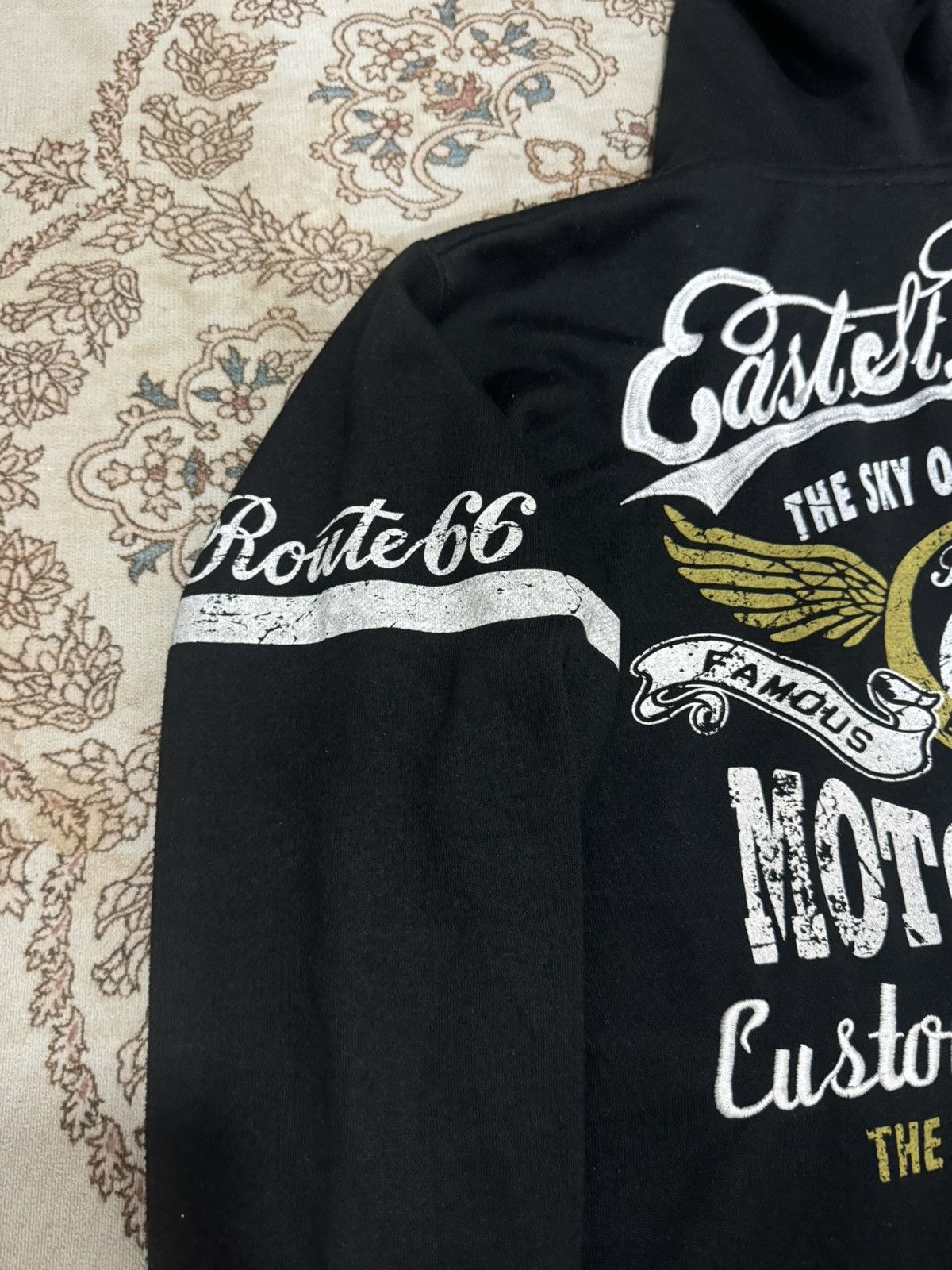 Route 66 × Vintage Route66 Motorcycle Zipper Hoodie Size US L / EU 52-54 / 3 - 4 Thumbnail