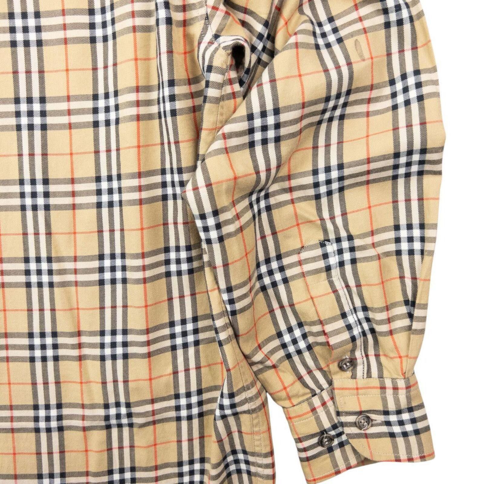 Burberry Vintage 90s Burberry Nova Check Long Sleeve Shirt Size S Size US S / EU 44-46 / 1 - 5 Thumbnail