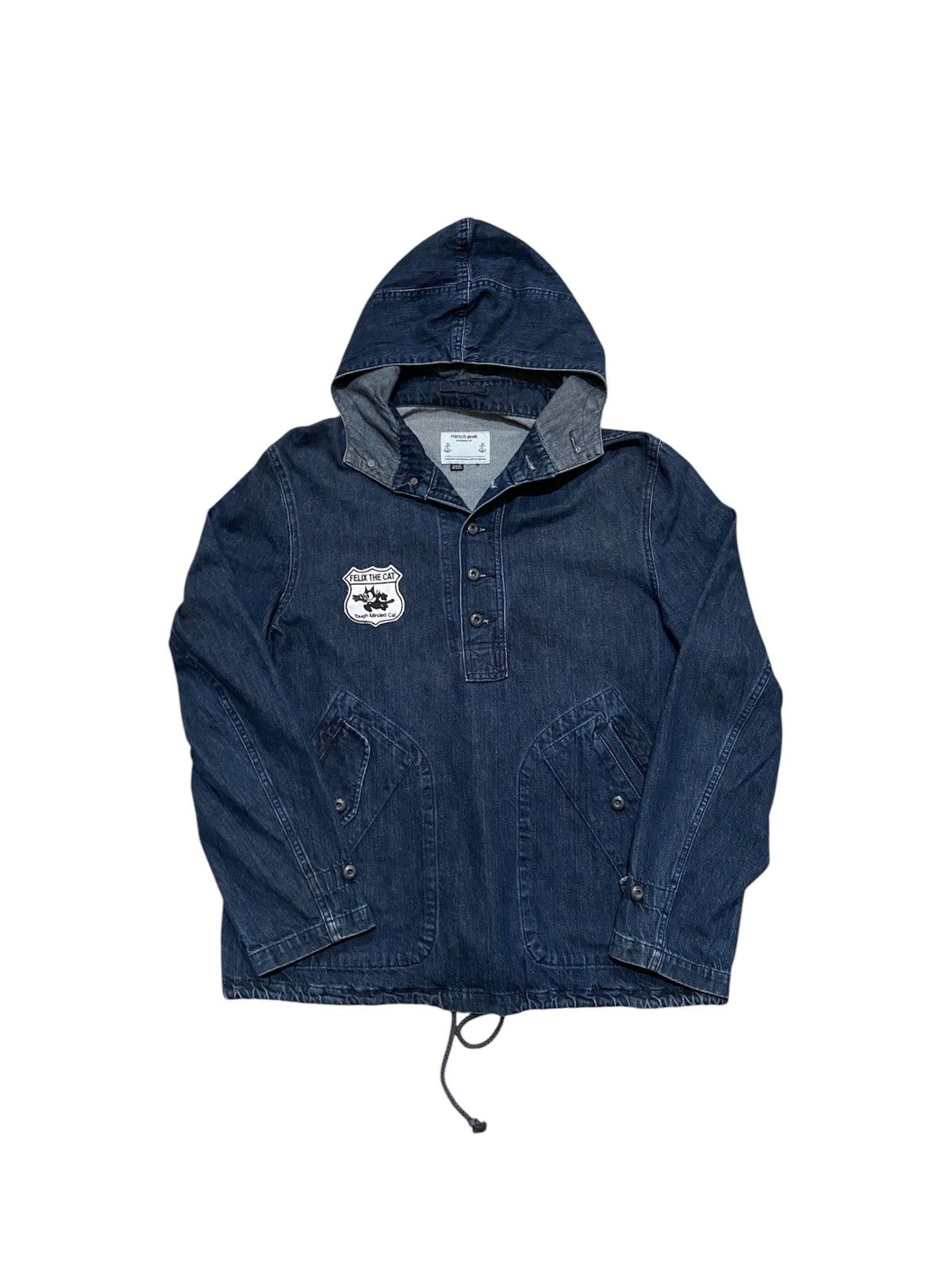 Felix × Schott Denim Hoodie Schott / Perfecto Brand Size US XL / EU 56 / 4 - 1 Thumbnail